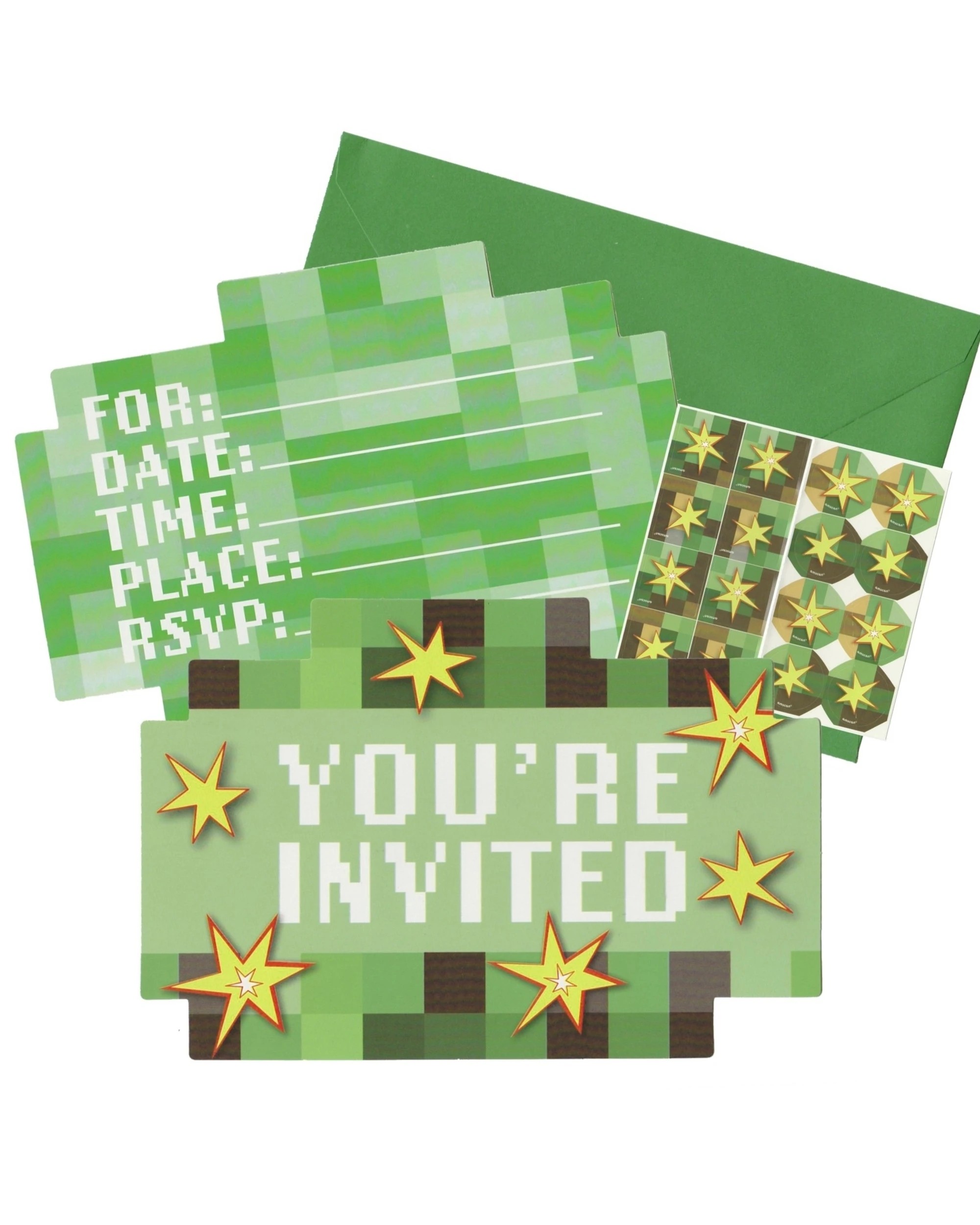 1 Anagram TNT Party Invitation Set Pack of 8, 1 of 1