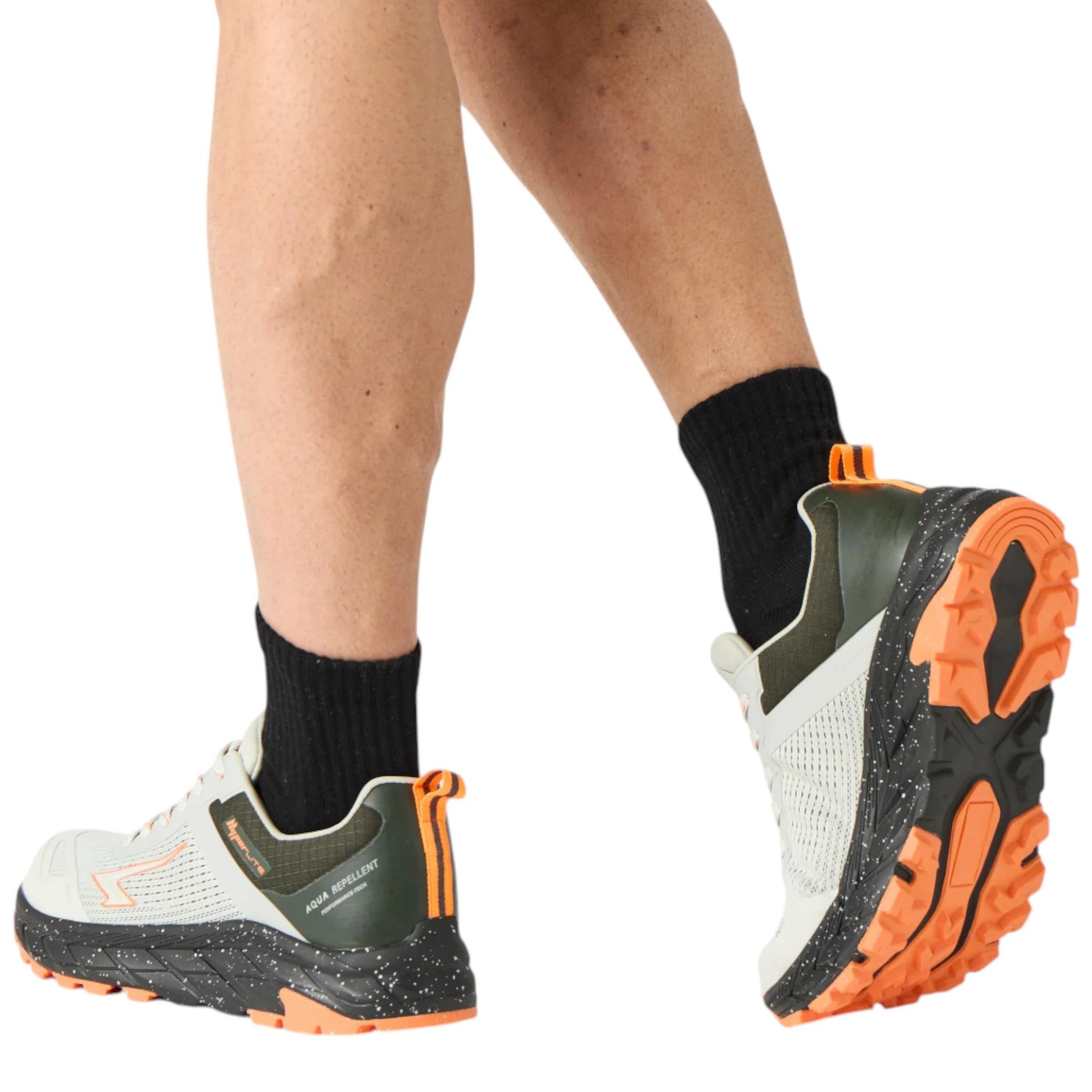 5 Sfida Mens Nomad Trail Runner Grey/ Khaki/ Orange Athletic Shoes GREY/KHAKI/ORANGE, 5 of 8