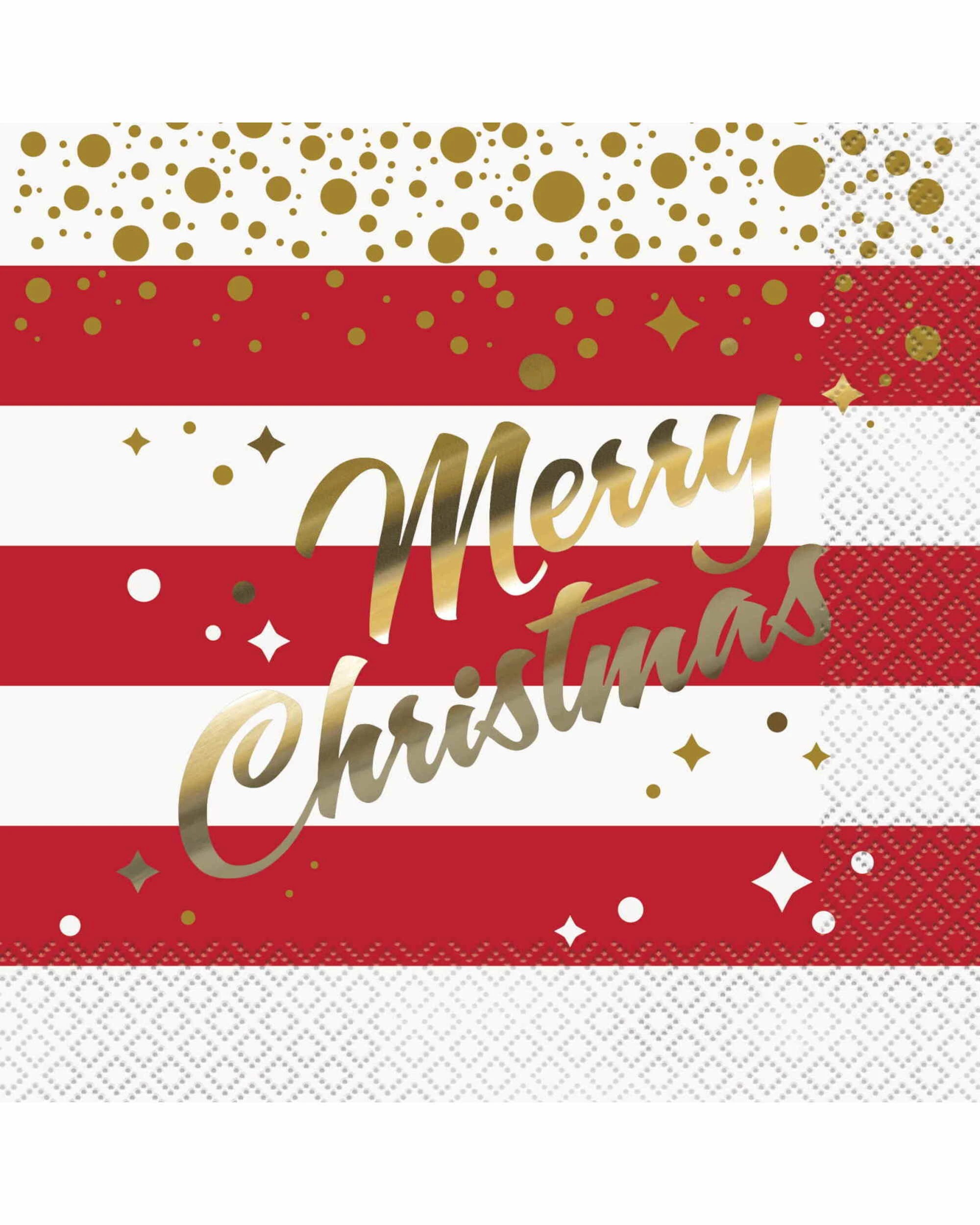 1 Unique Gold Sparkle Christmas Large Napkins Serviettes Pack of 16, 1 of 1