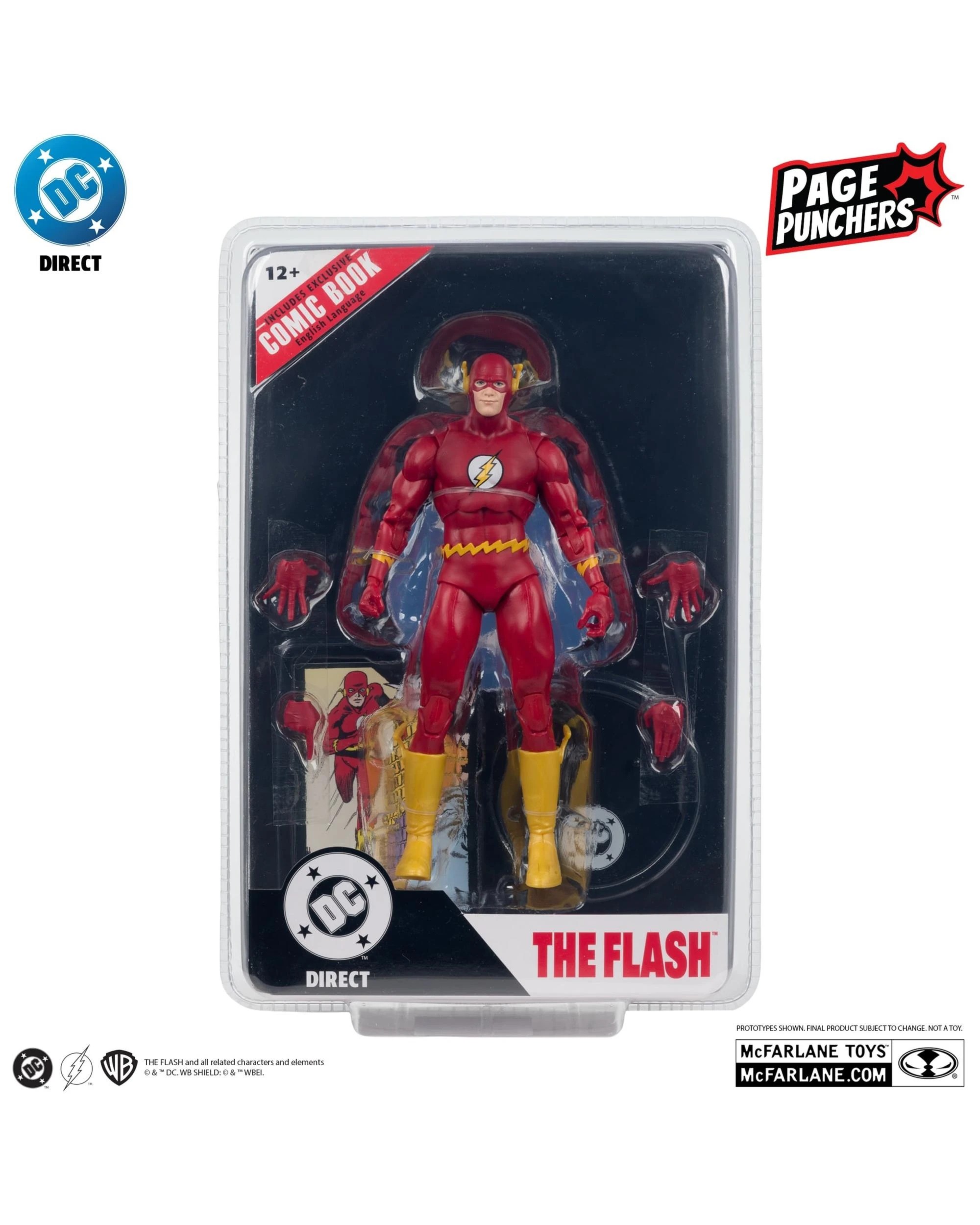 8 DC Direct Page Punchers The Flash #123 Barry Allen 7 inch Figure With Comic, 8 of 9