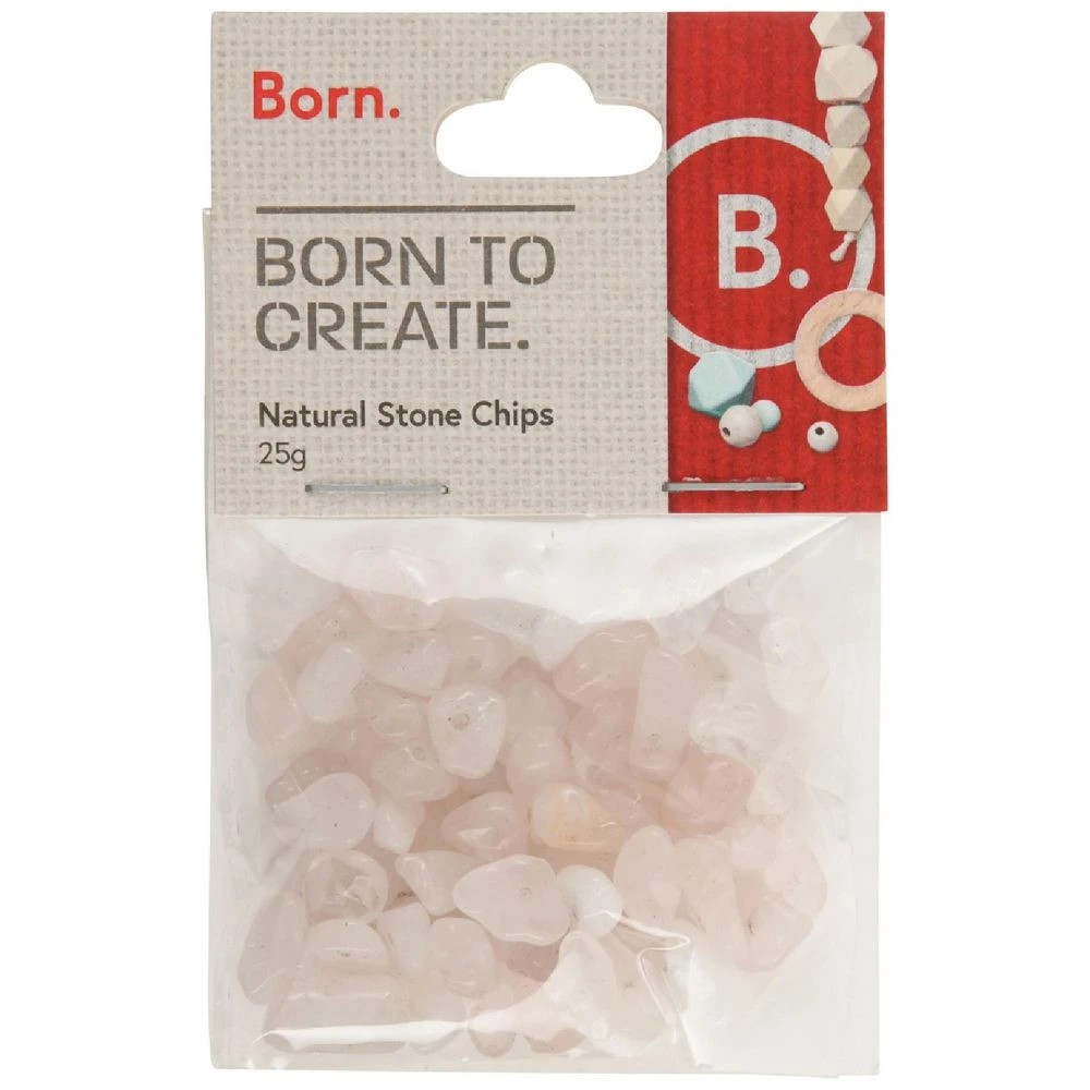 1 Born Stone Chips 25g Rose Quartz, 1 of 2