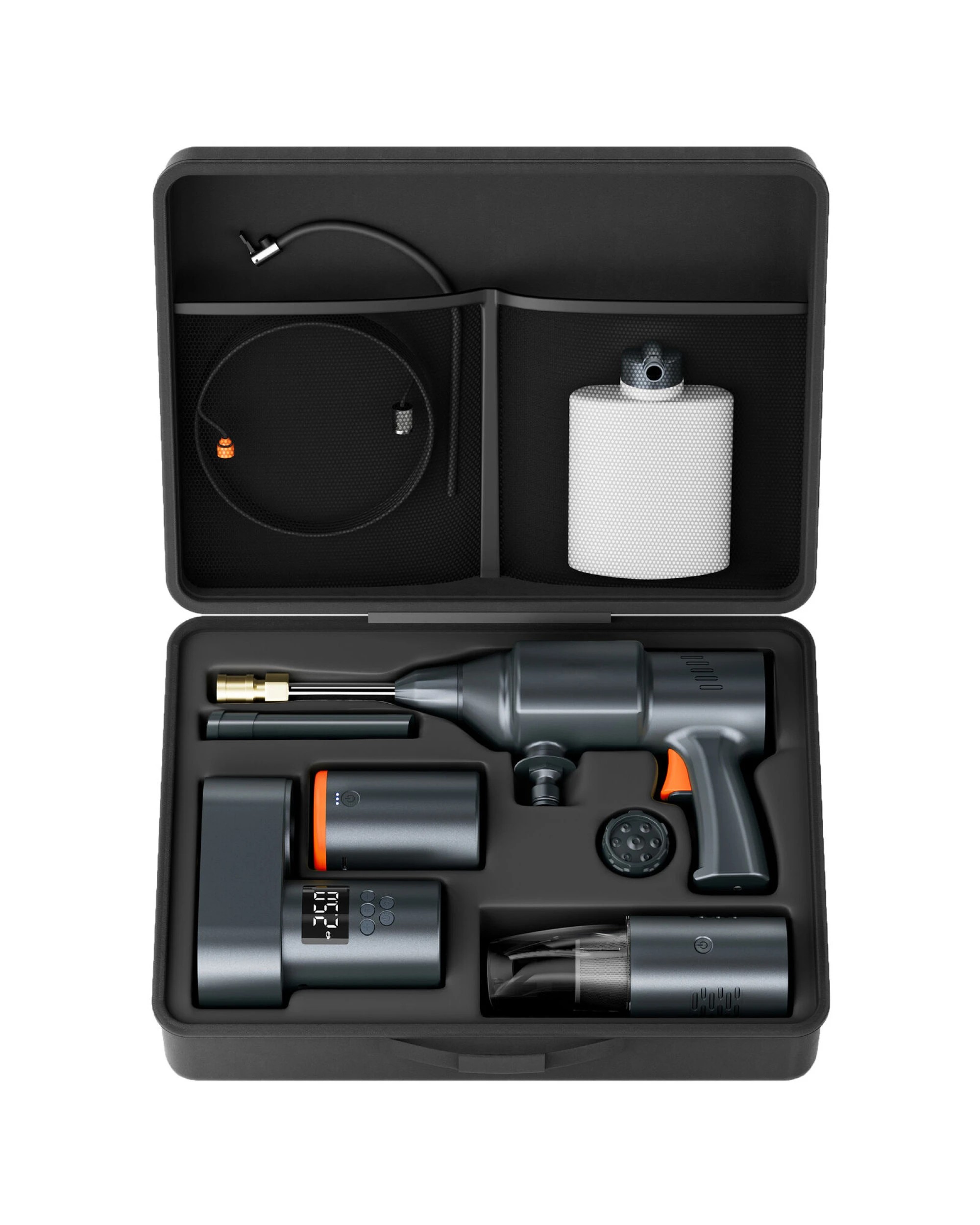 1 BR Home 4-in-1 Auto Smart Kit Model E-Pro with Tyre Inflator, Vacuum Cleaner, Car Washer and Power Bank, 1 of 9