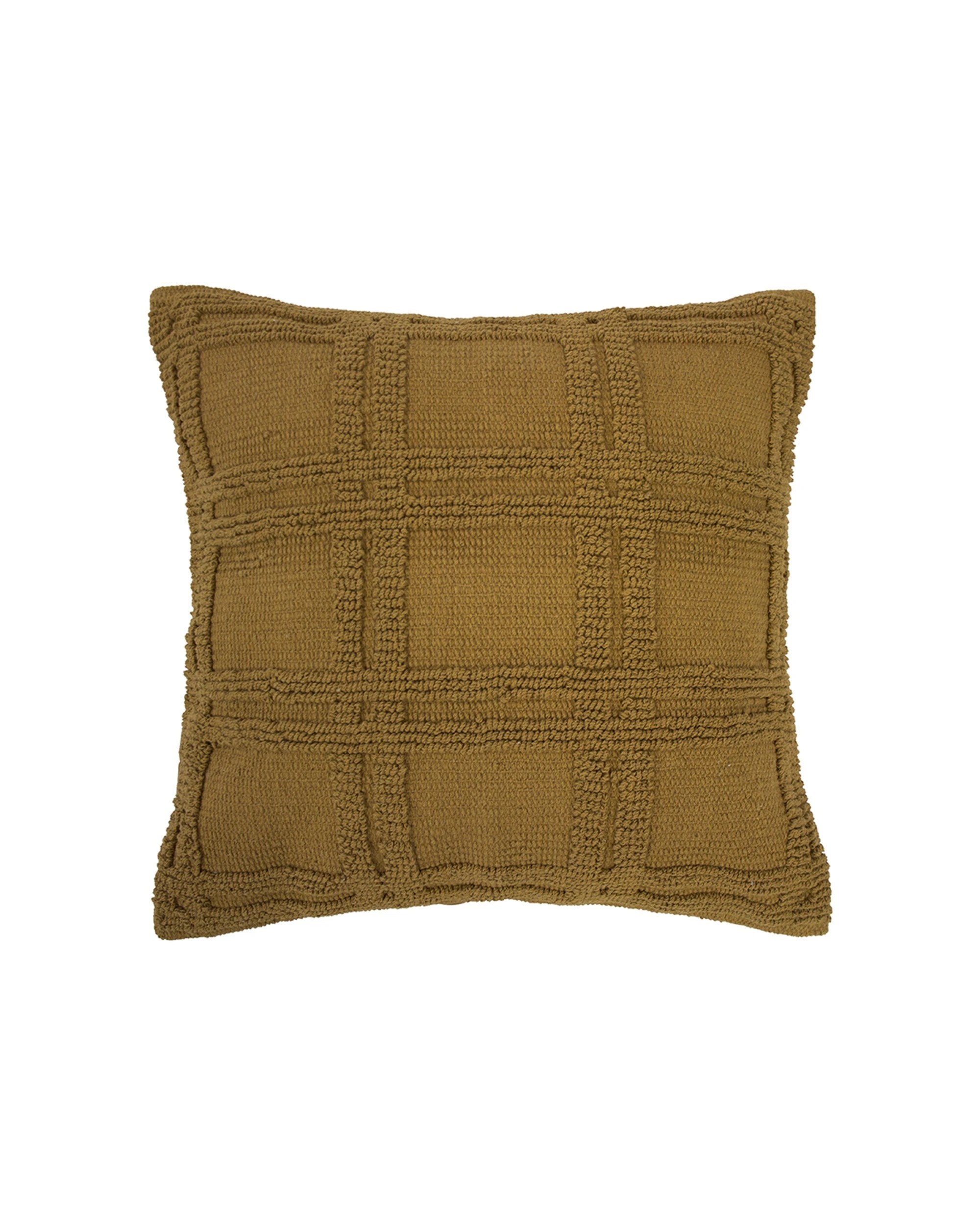 1 Bambury Home Decor Decorative Christos Square Cushion Tobacco - Brown, 1 of 4