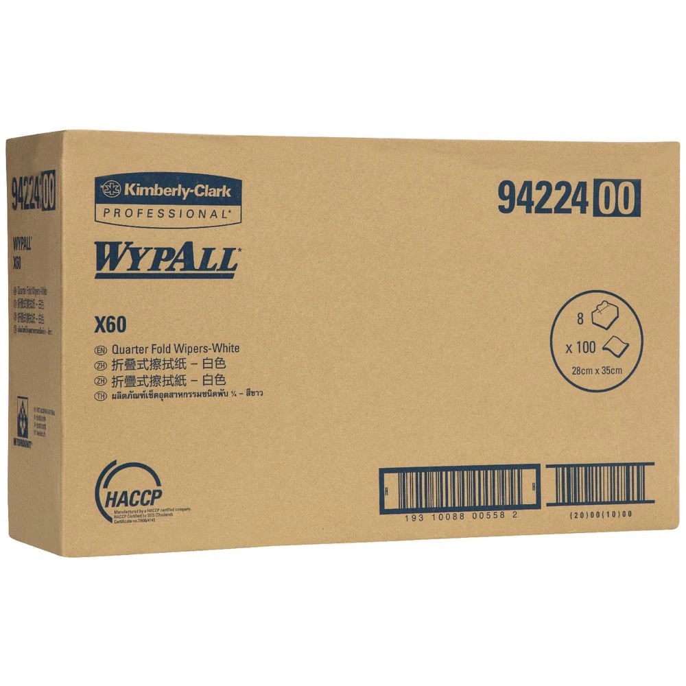 4 WyPall X60 Single Sheet Wipes White 100 Sheets, 4 of 5