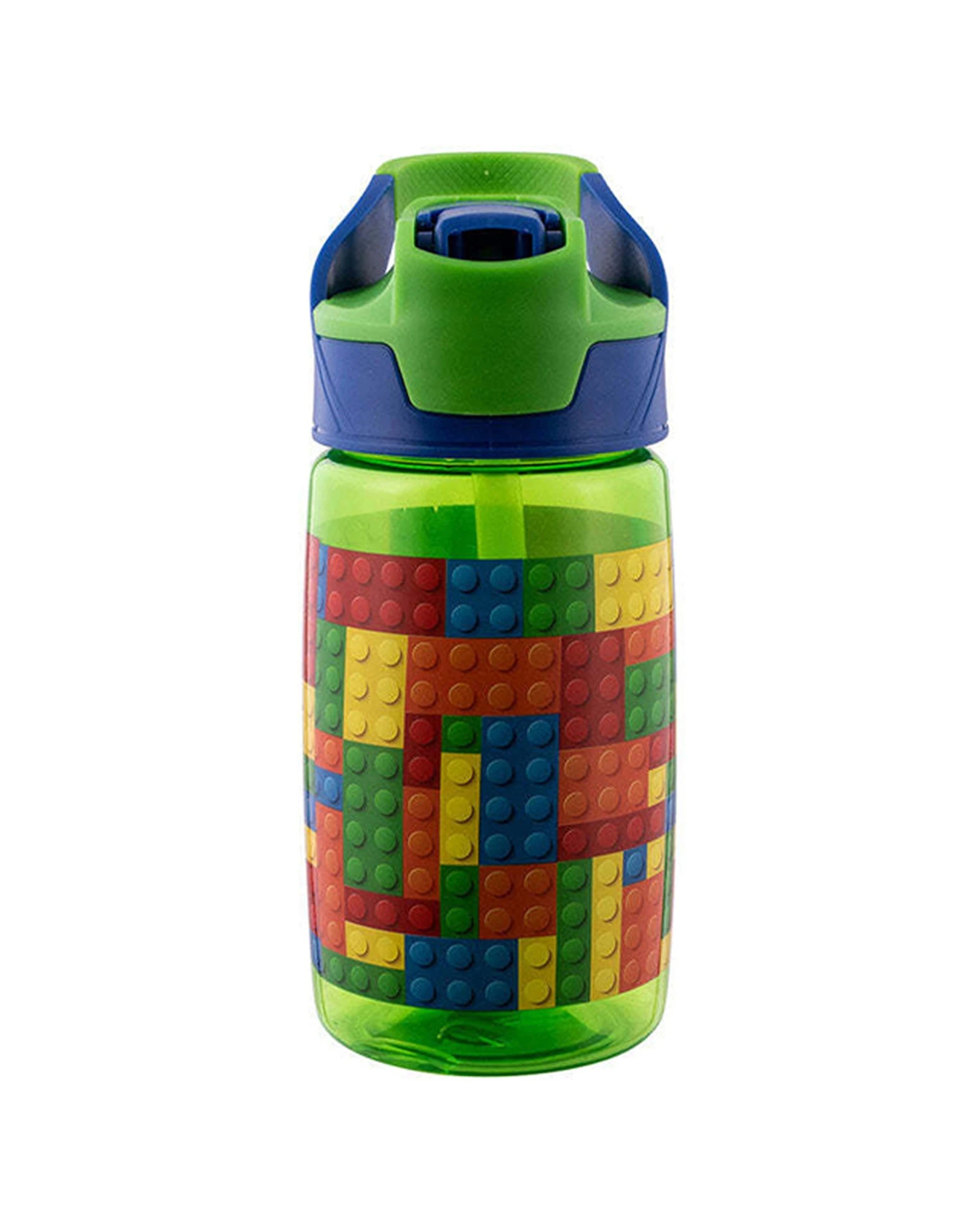 1 Avanti YumYum Tritan 450ml Bottle Building Blocks Leakproof Carry Handle - Multi, 1 of 1