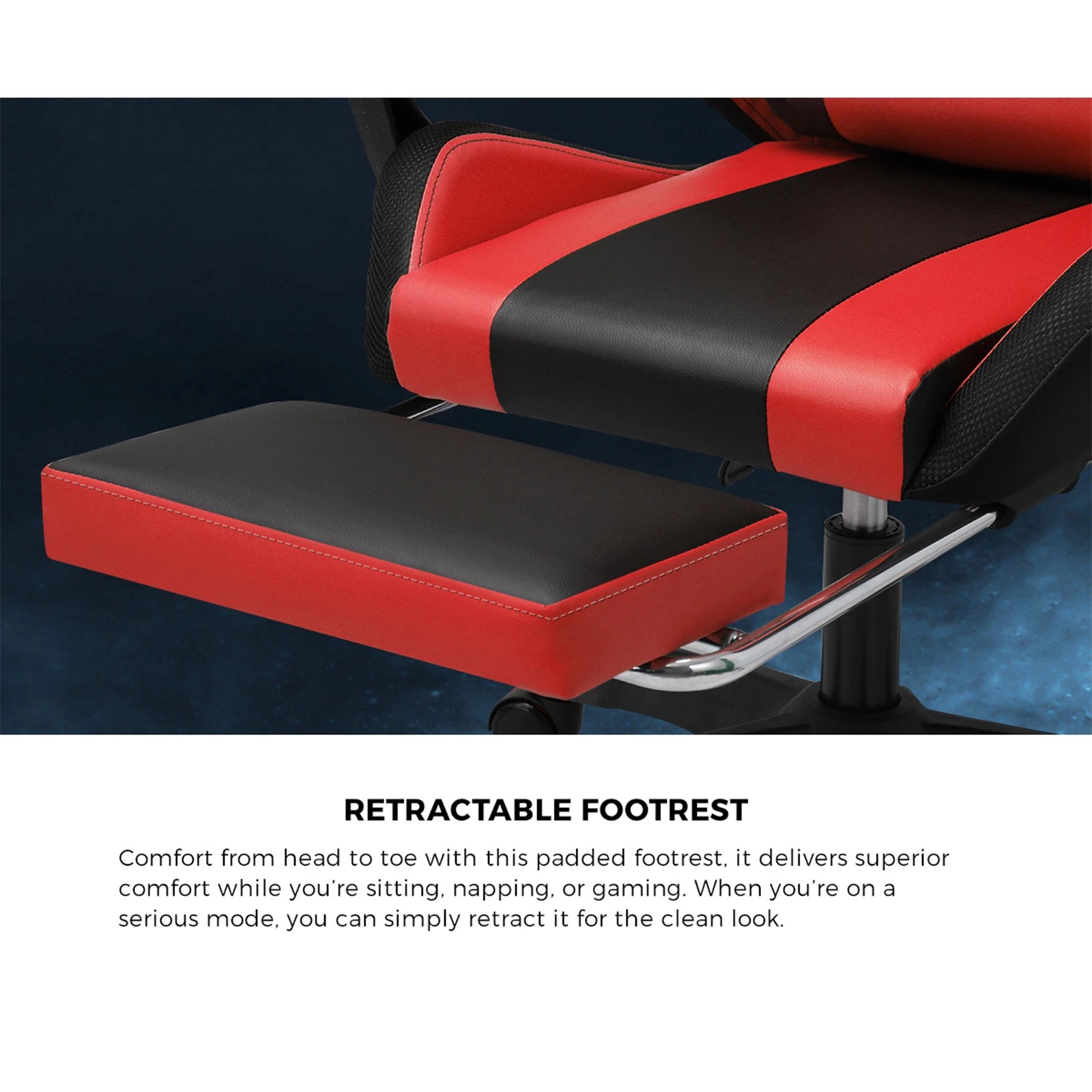 7 Oikiture 8-points Massage Gaming Chair Led
 - Multi, 7 of 10