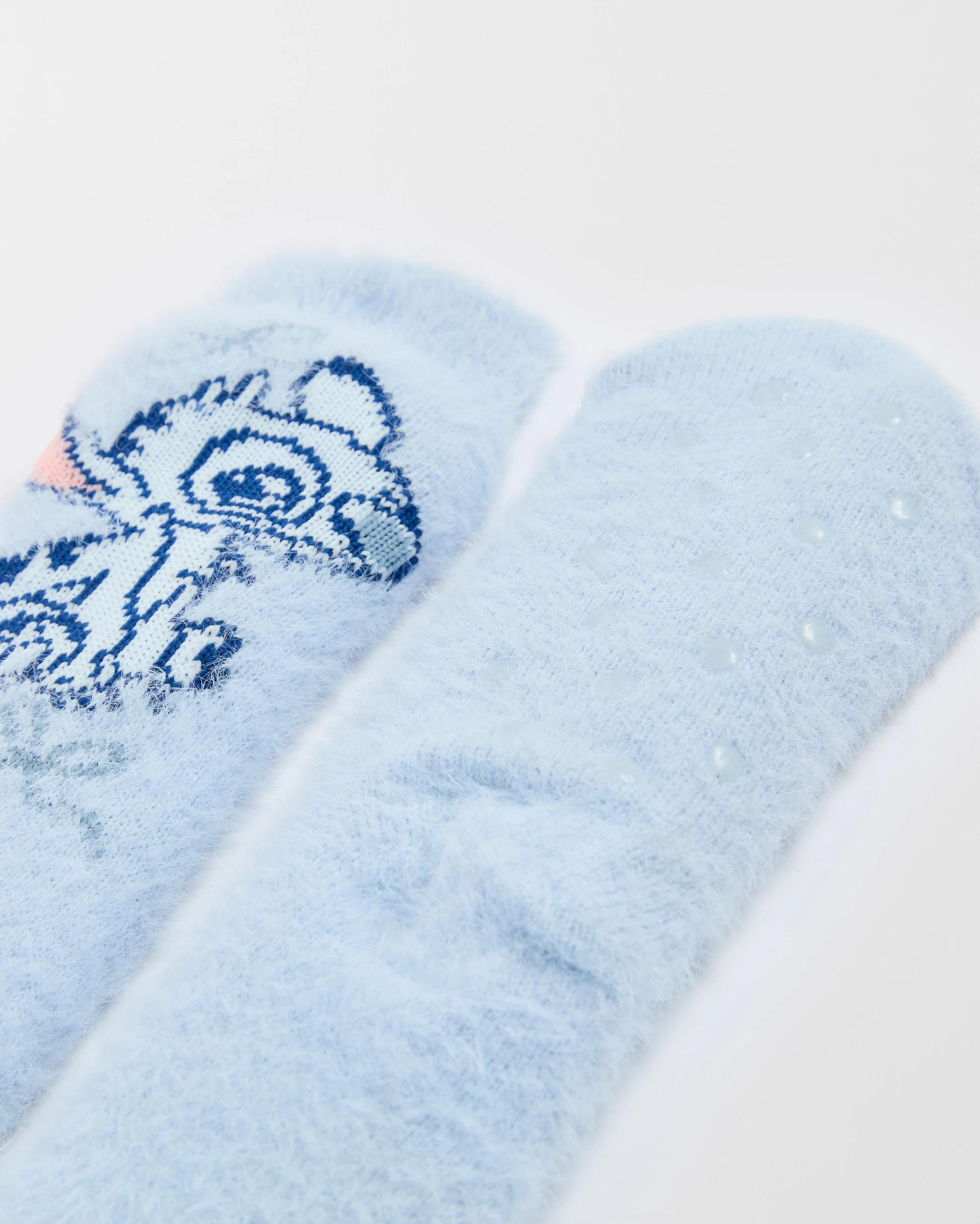 3 Disney Lilo & Stitch Sherpa Lined Home Socks LILO & STITCH, 3 of 4