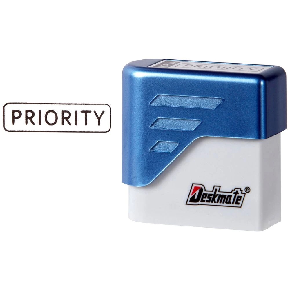1 Deskmate Pre-inked Office Stamp Priority Black, 1 of 3