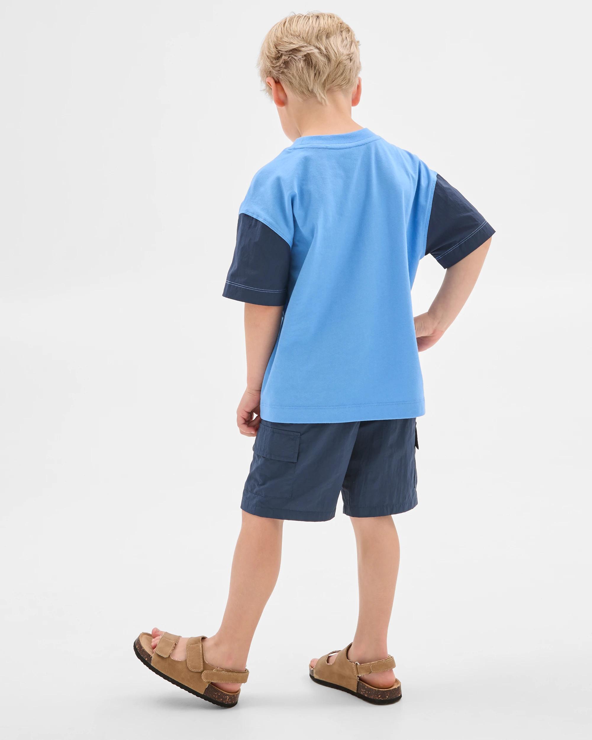 5 Target Australian Cotton And Nylon Blend Oversized T-shirt BLUE, 5 of 7