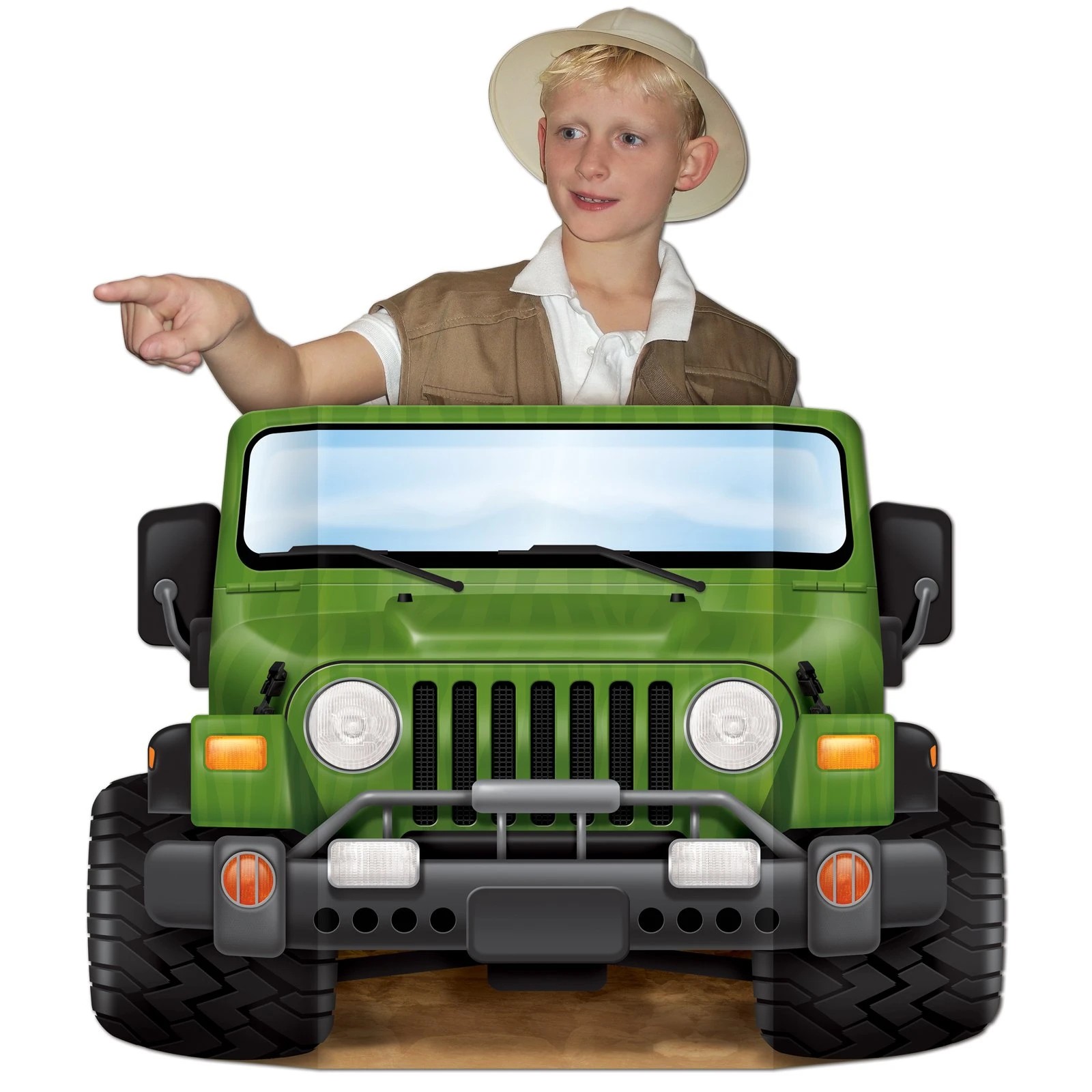 2 Beistle Jungle Safari Jeep Party Photo Prop, 2 of 3
