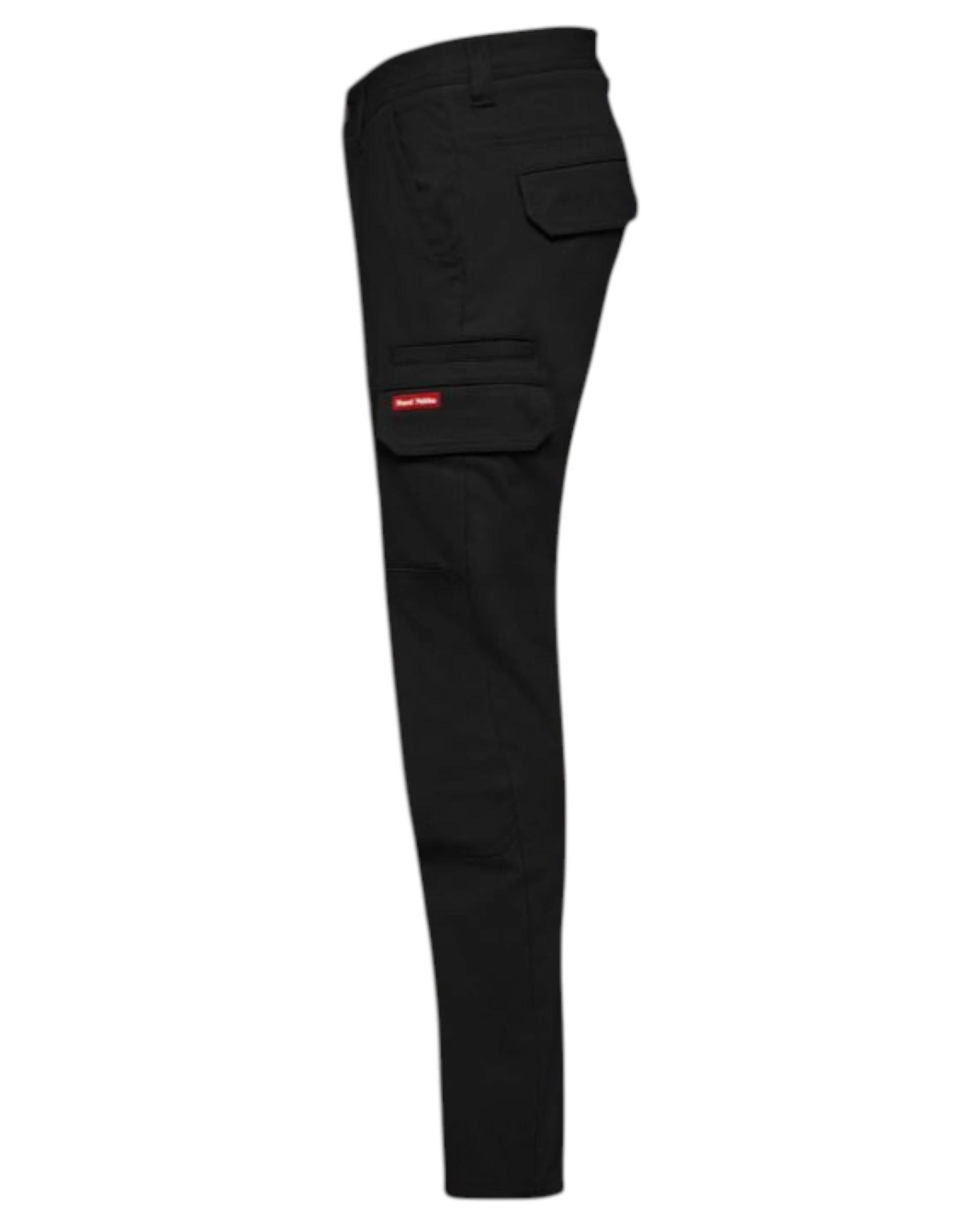 5 Hard Yakka Mens 3056 Stretch Canvas Cargo Pants Black Black, 5 of 6