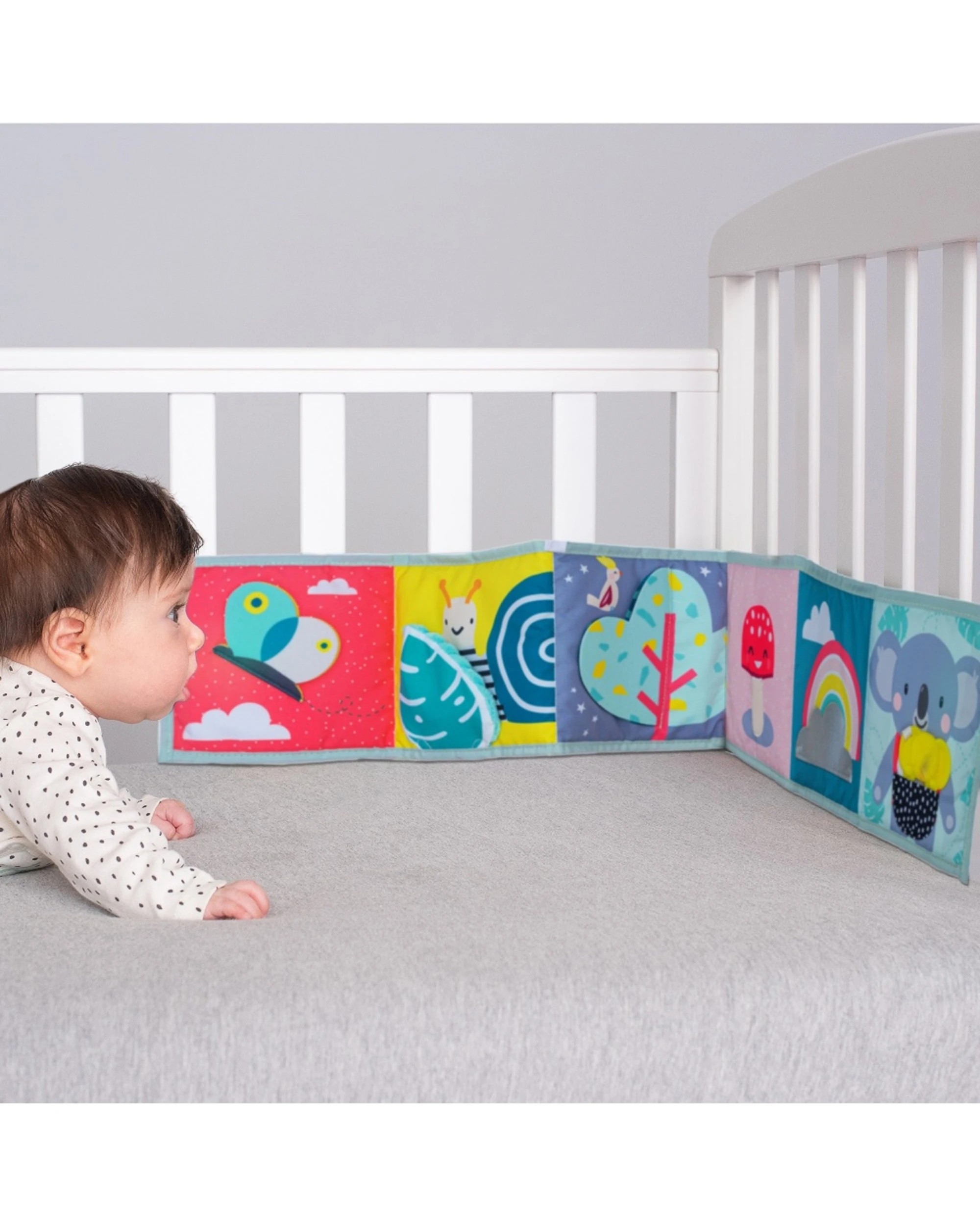 5 Taf Toys Koala Clip On Pram Book Baby-Safe Mirror Joey Teether 15x85cm - Multi, 5 of 6
