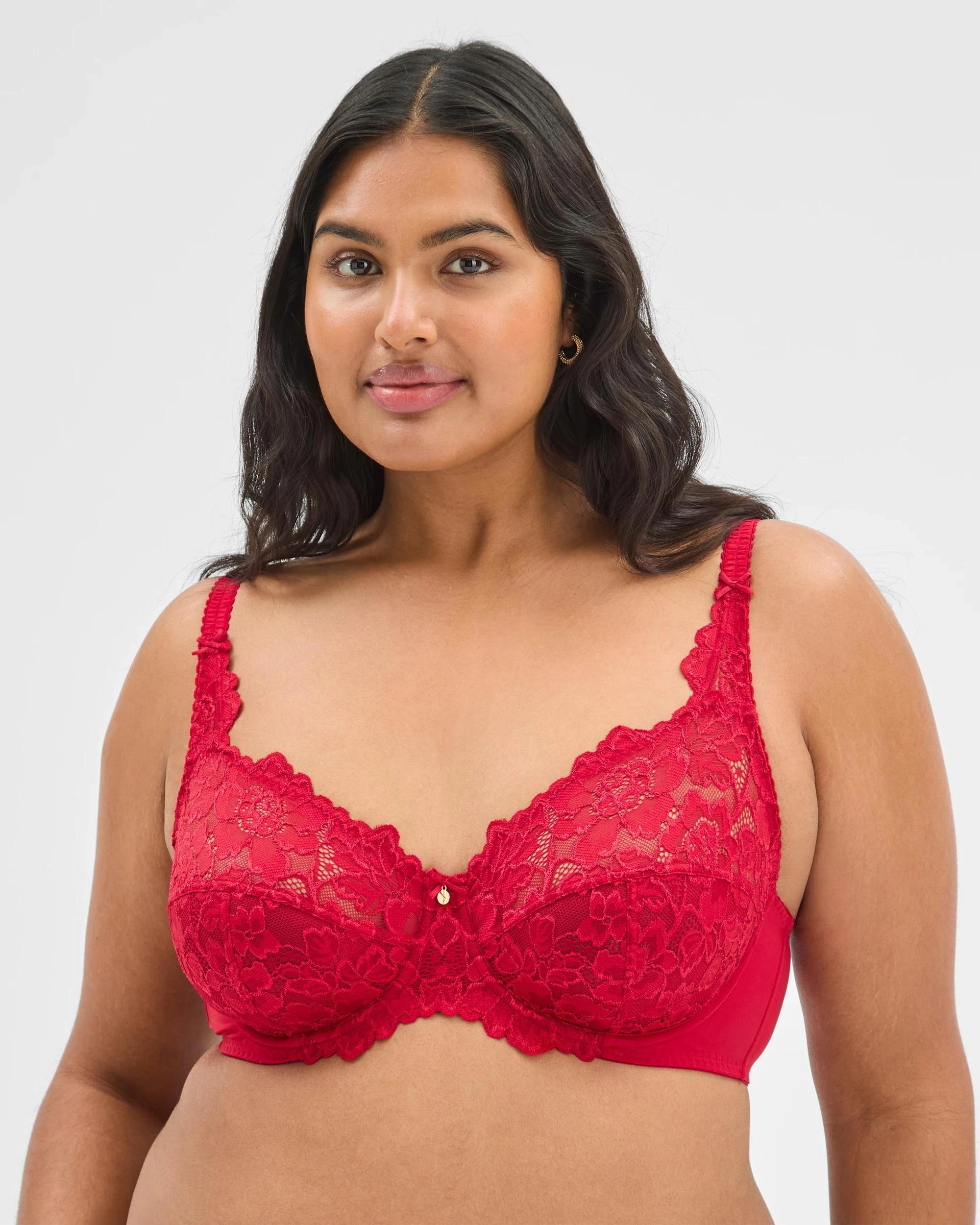 1 Target Woman Plus Size Soft Cup Underwire T-Shirt Bra JESTER RED, 1 of 2