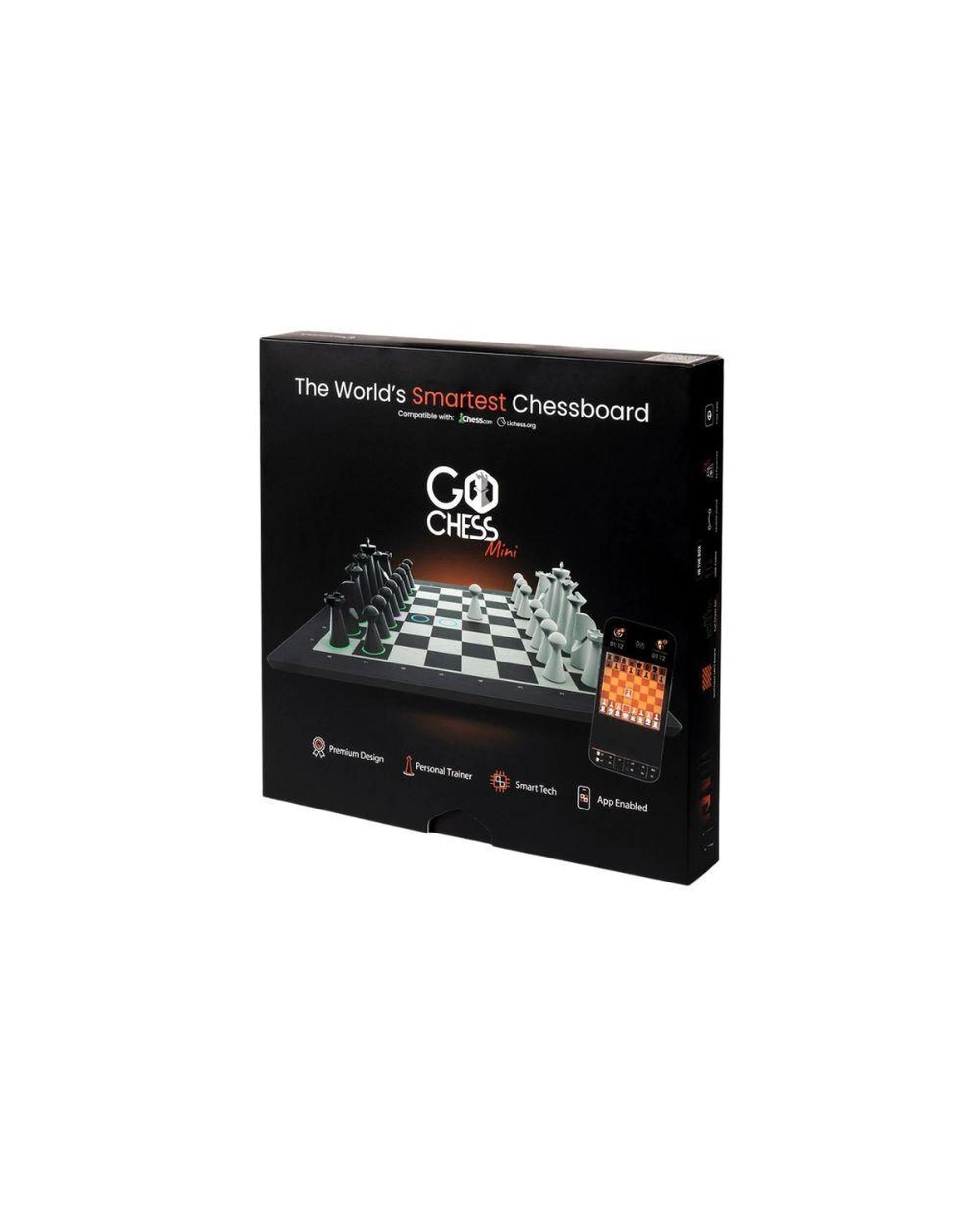 1 Particula GoChess Mini Smart Chess Board with App Integration, Light Indicators and Portable Design, 1 of 9