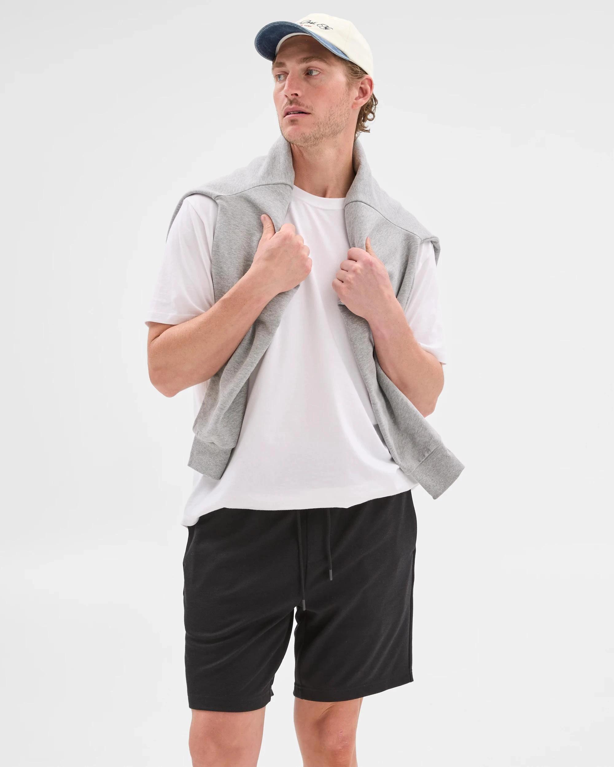 1 Target Textured Fleece Shorts BLACK, 1 of 6