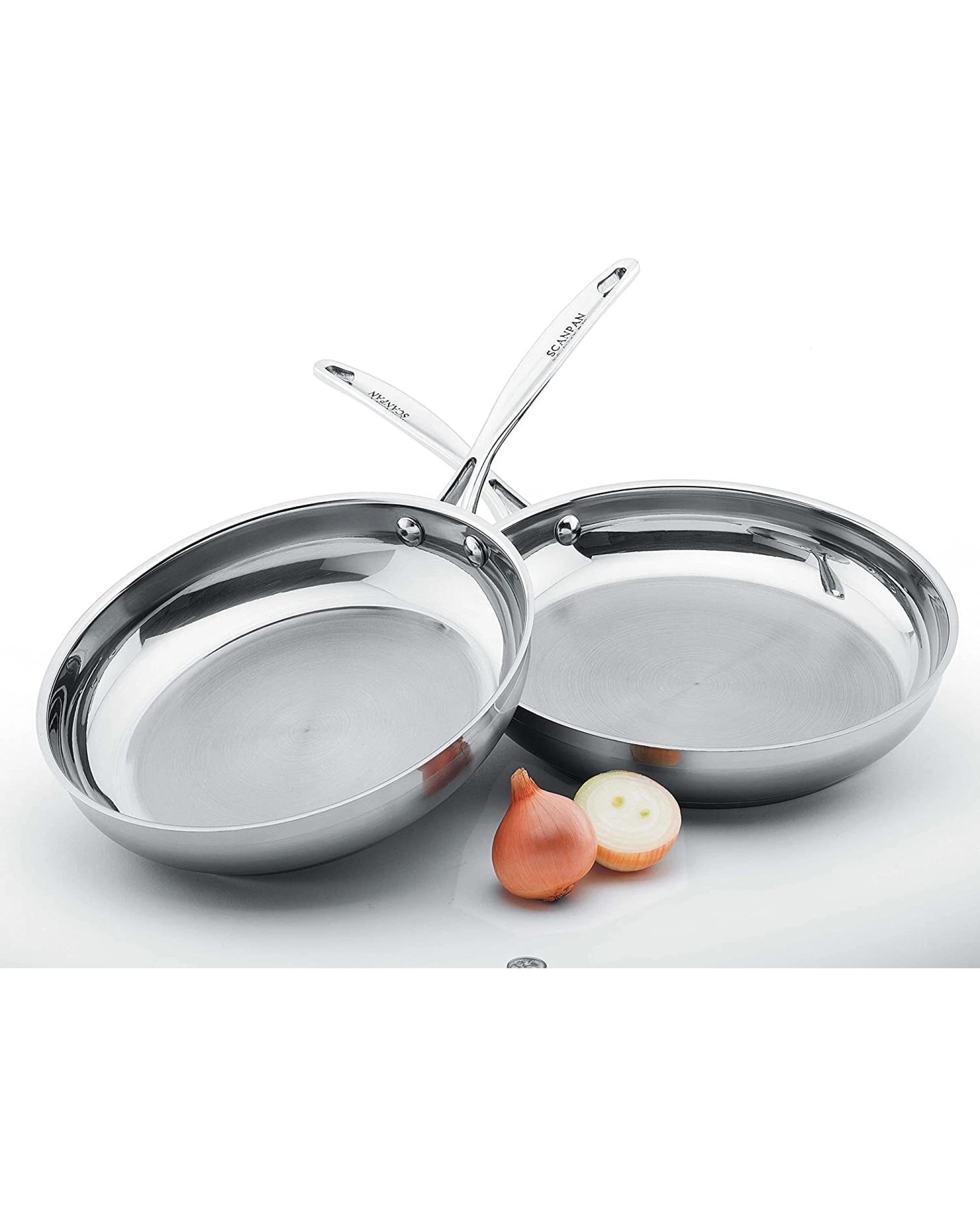 3 Scanpan 2-piece Impact Stainless Steel Frying Fry Pan Set, 3 of 5
