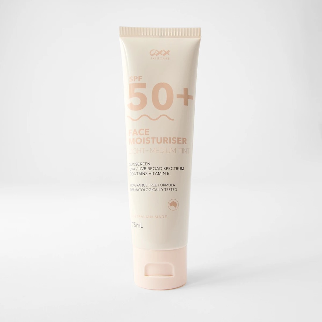 1 OXX Skincare SPF 50+ Face Moisturiser and Sunscreen 75ml - Vitamin E, 1 of 2