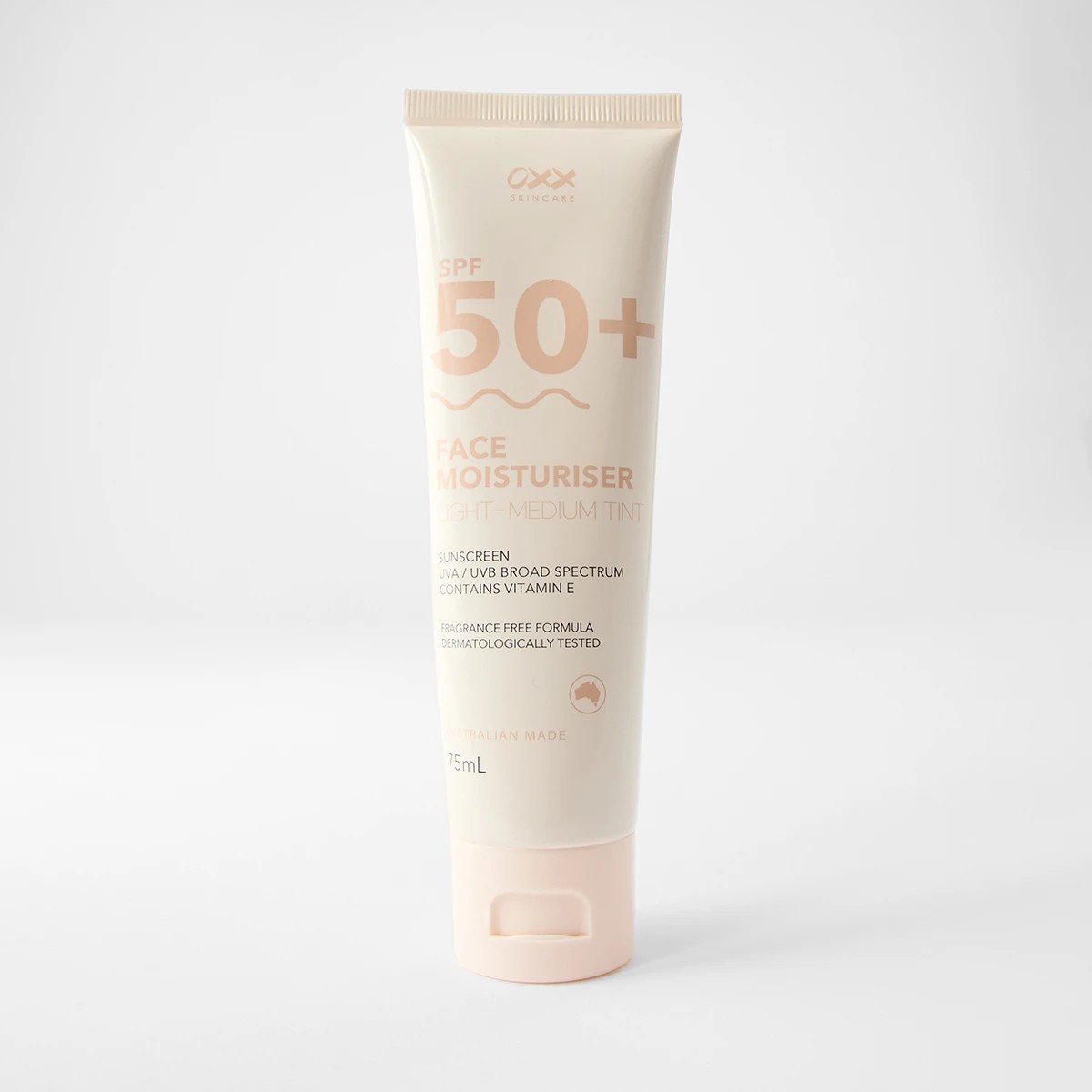 1 OXX Skincare SPF 50+ Face Moisturiser and Sunscreen 75ml - Vitamin E, 1 of 3