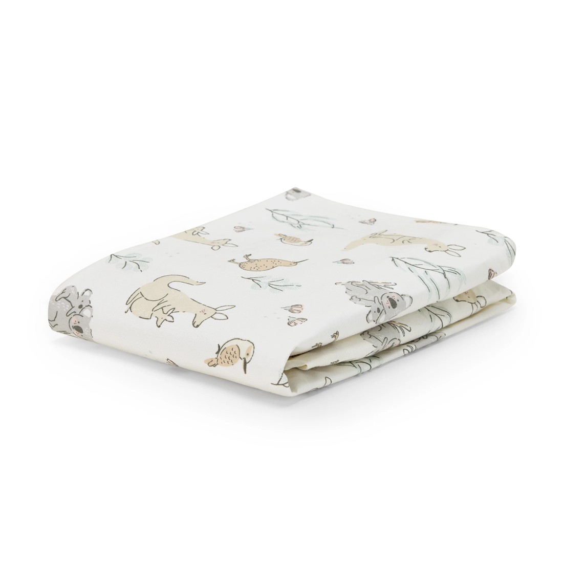 3 2 Pack 225 Thread Count Organic Cotton Fitted Bassinet Sheets - Australiana and Gingham Print, 3 of 6