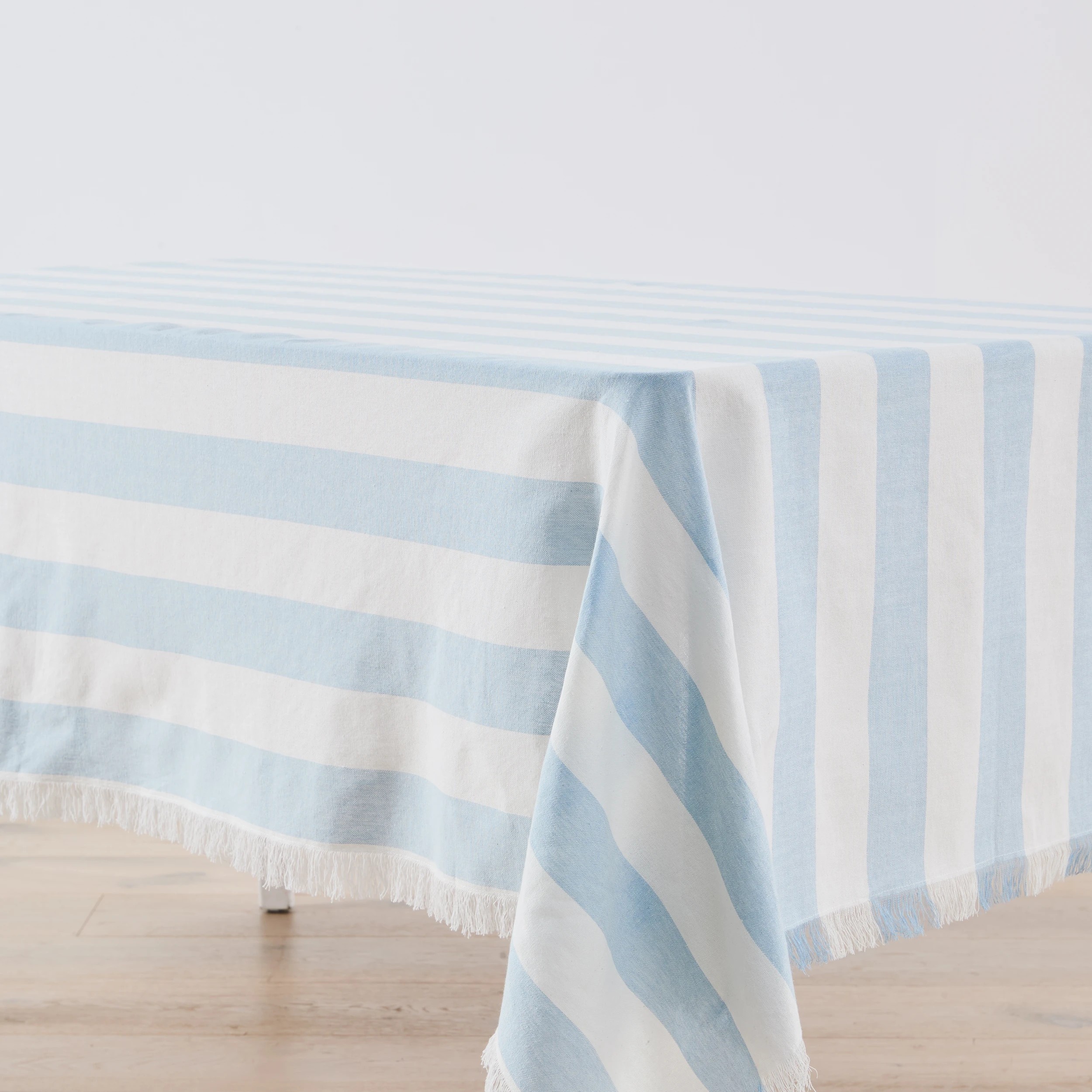 2 Extra Large Blue Stripe Tablecloth, 2 of 5