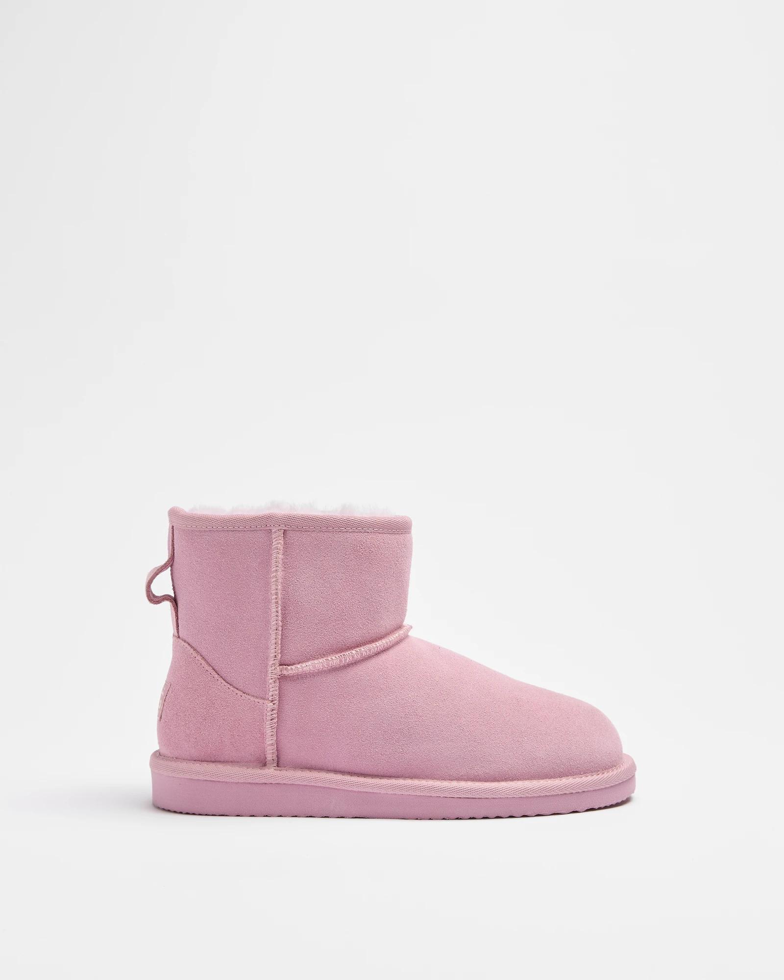 1 Australian Design Ugg Boots And Slippers Girls Sheepskin And Leather Slipper Boot PINK, 1 of 2