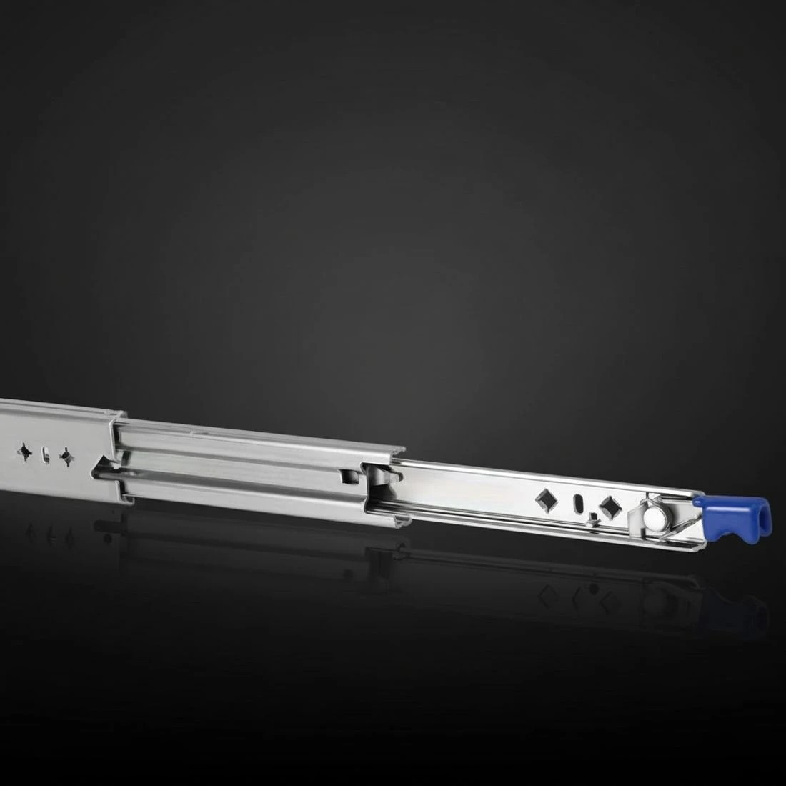 5 Giantz 2x Drawer Slides Heavy Duty Full Extension Locking 750-1500mm Length - Silver, 5 of 8