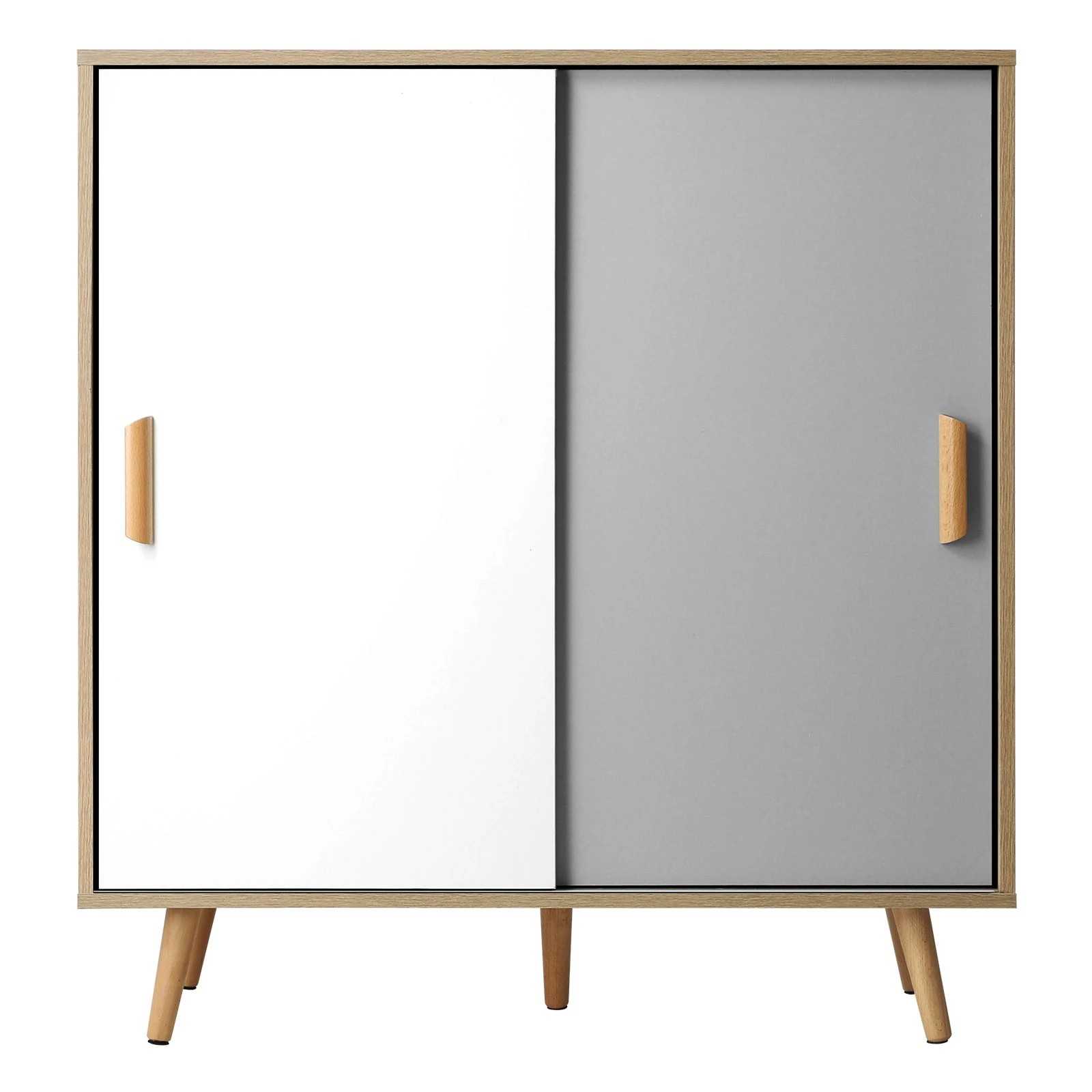 5 Oikiture Shoe Cabinet Storage Organiser Shoes Rack Sideboard Shelf Cupboard
 - Natural, 5 of 9