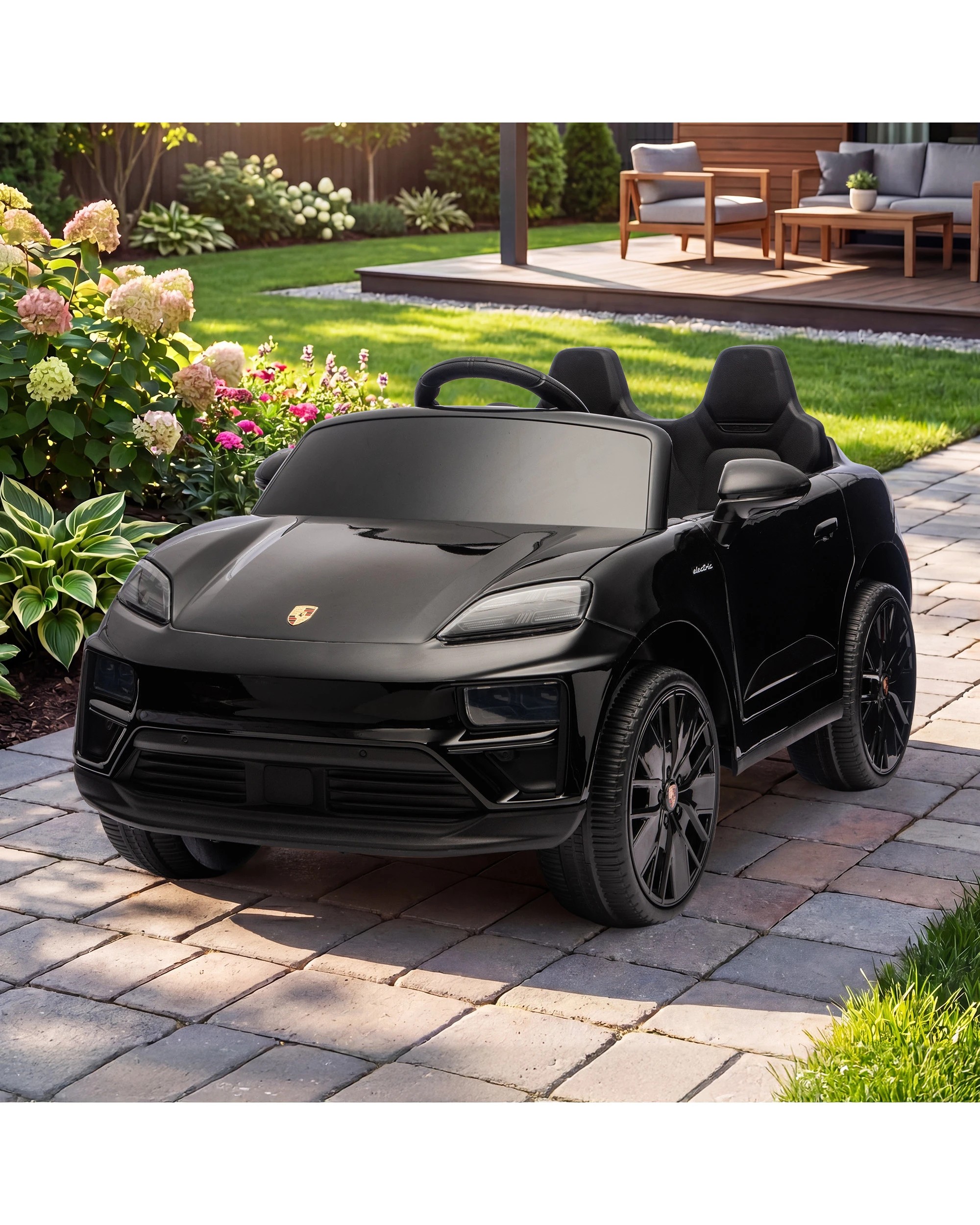 4 Kahuna Porsche Macan Turbo EV Kids Ride On Car 12V Electric Car, 4 of 7