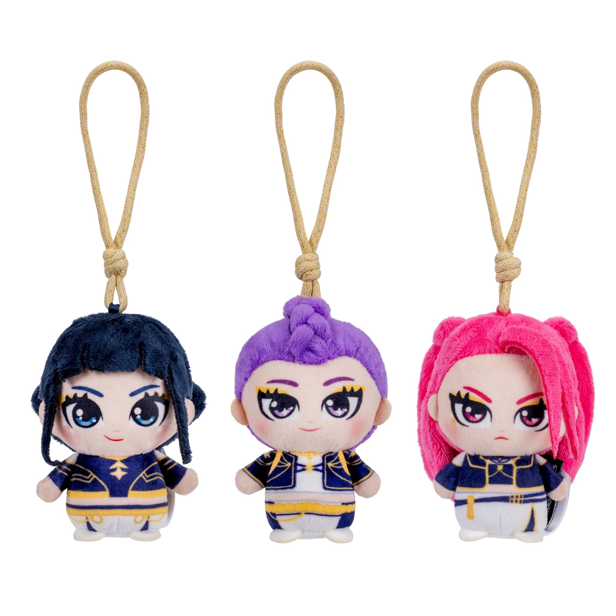 6 10cm KPop Demon Hunters Tie-On Plush - Assorted, 6 of 6