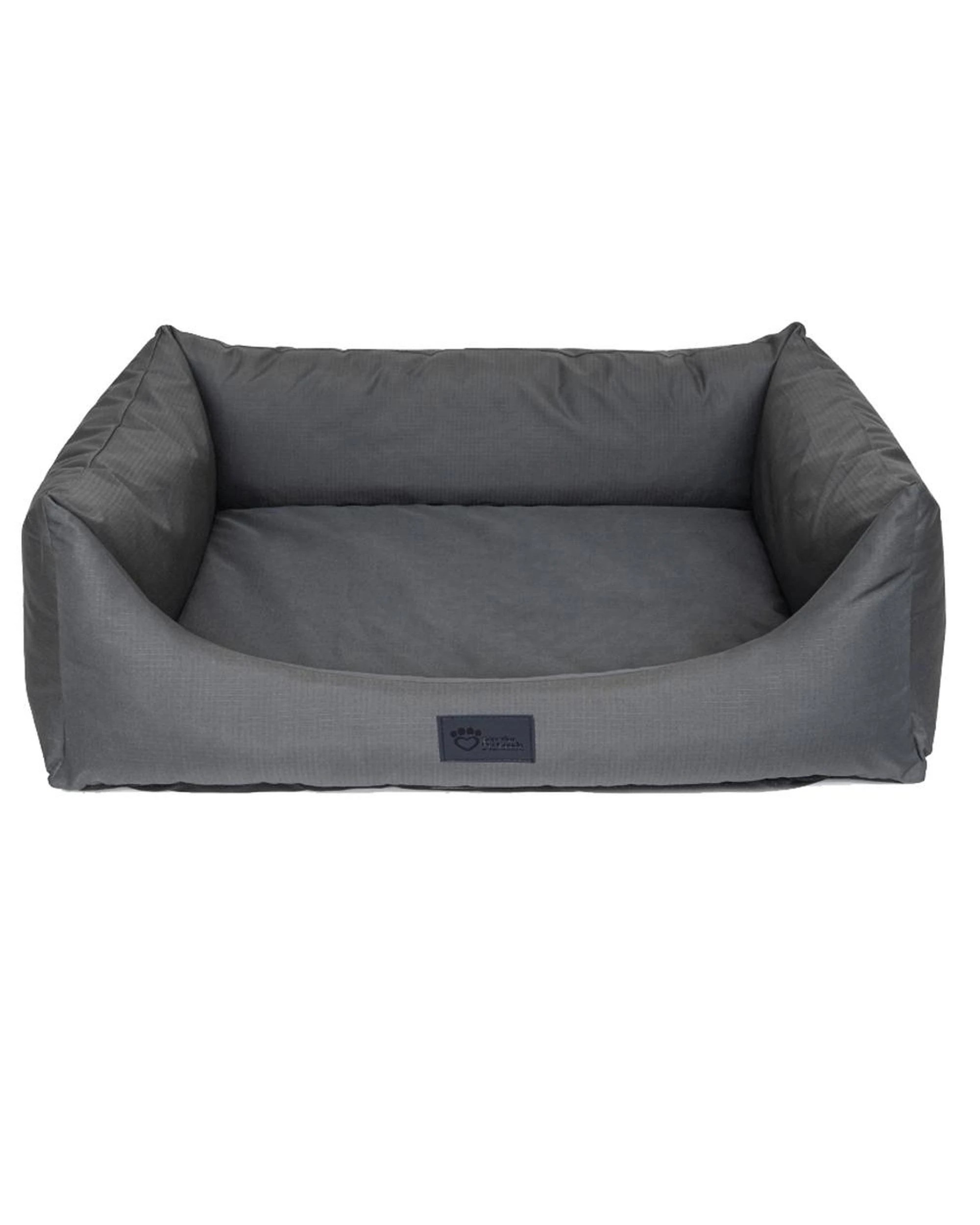 1 Superior Pet High Side Hideout Ortho Dog Bed Jungle Grey Large, 1 of 3