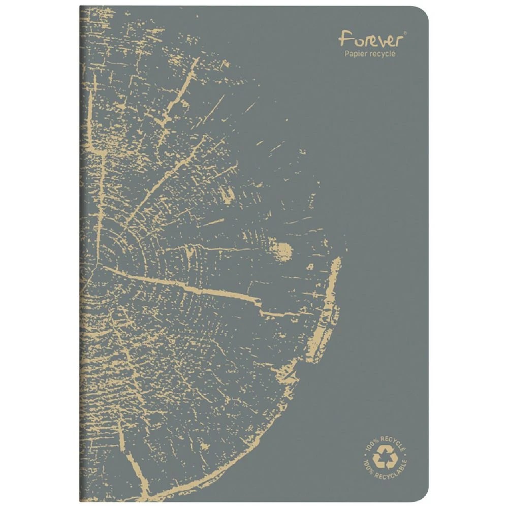 1 Clairefontaine Forever A4 Notebook Ruled 96 Page Grey, 1 of 5