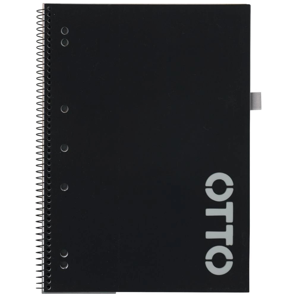 2 Otto A4 Recyled Lecture Book 140 Page Black, 2 of 4