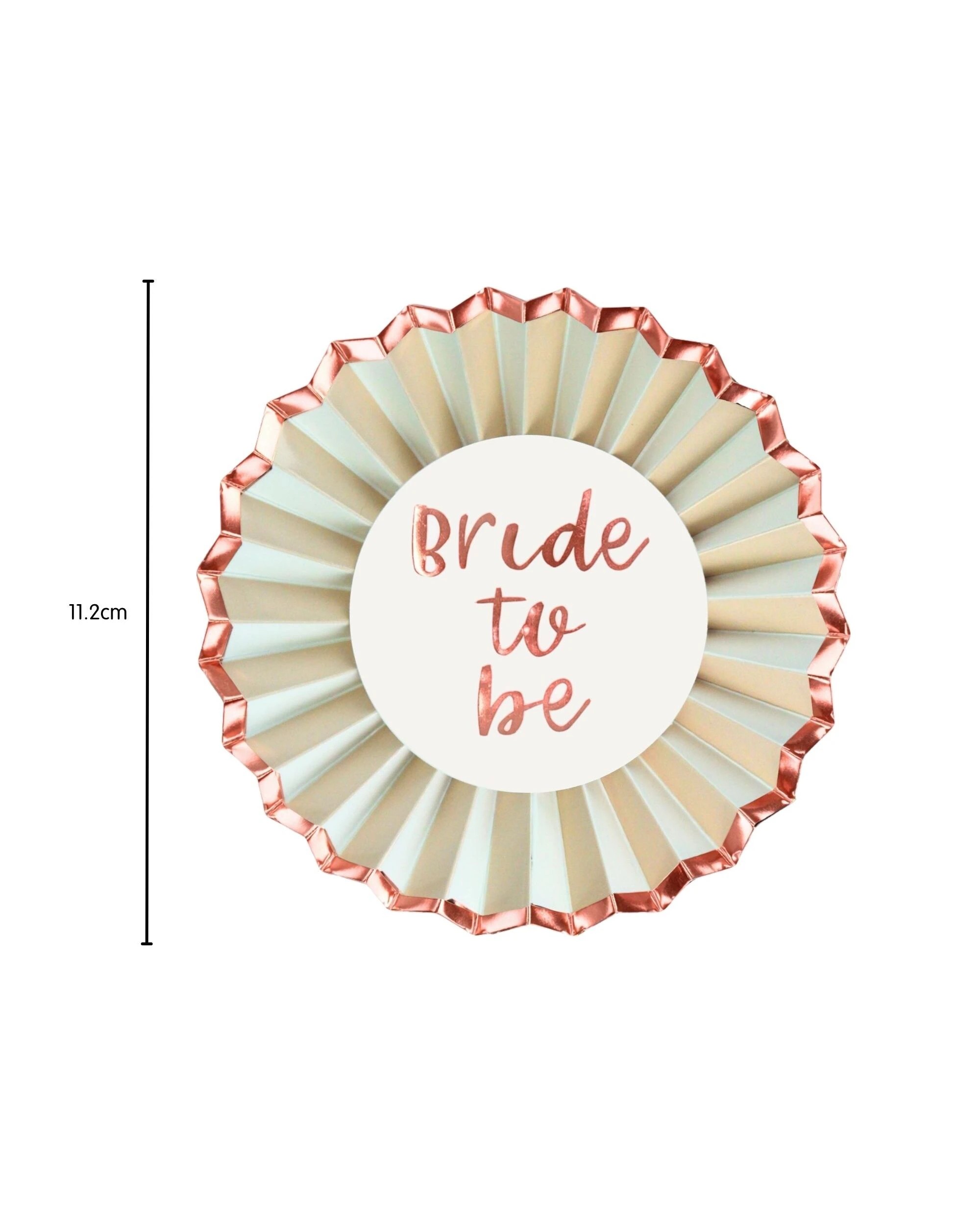 2 Party Maker Rose Bride To Be Badge - Gold, 2 of 4