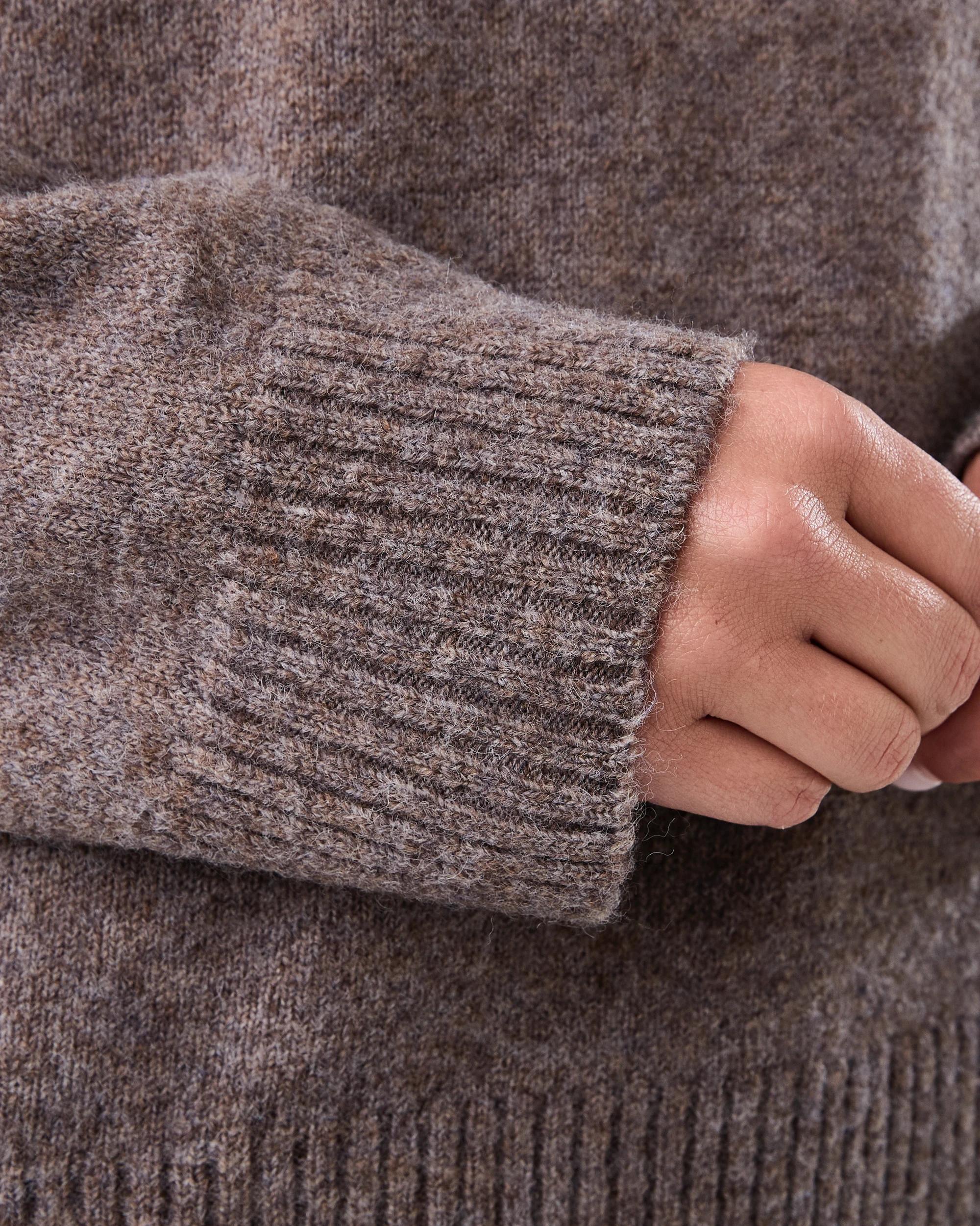 6 Relaxed Jumper Brn Marle, 6 of 7