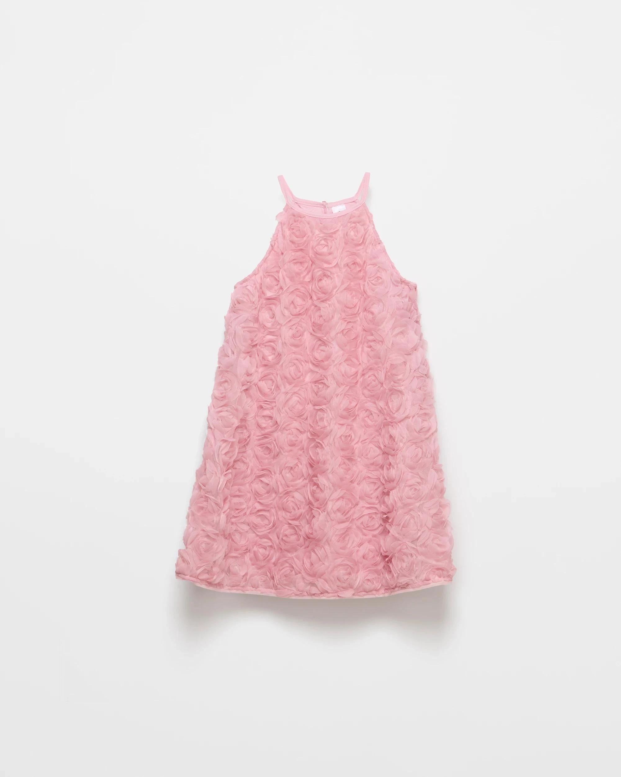 5 Target Kids Sleeveless Occasion 3D Dress ROSE PINK, 5 of 8