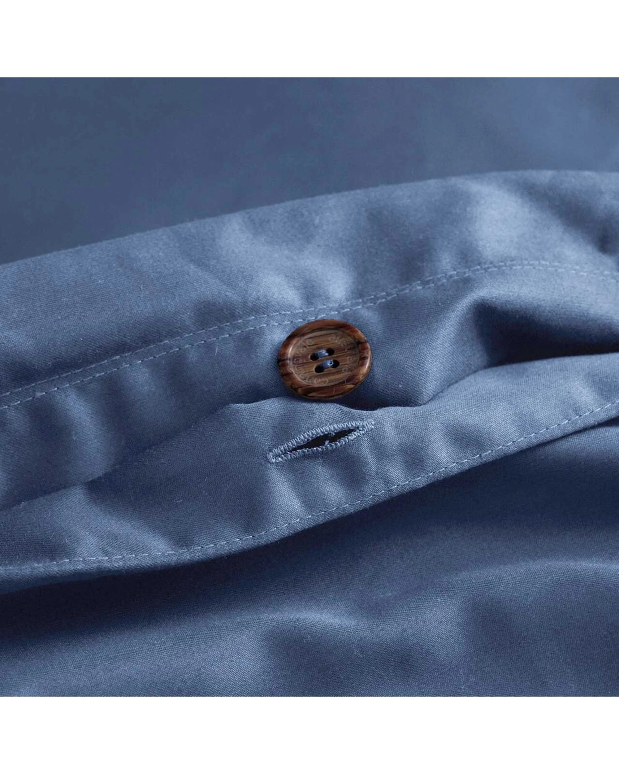 4 Canningvale Palazzo Royale 1000TC Cotton Polyester Quilt Cover Set Bombay Queen - Blue, 4 of 4