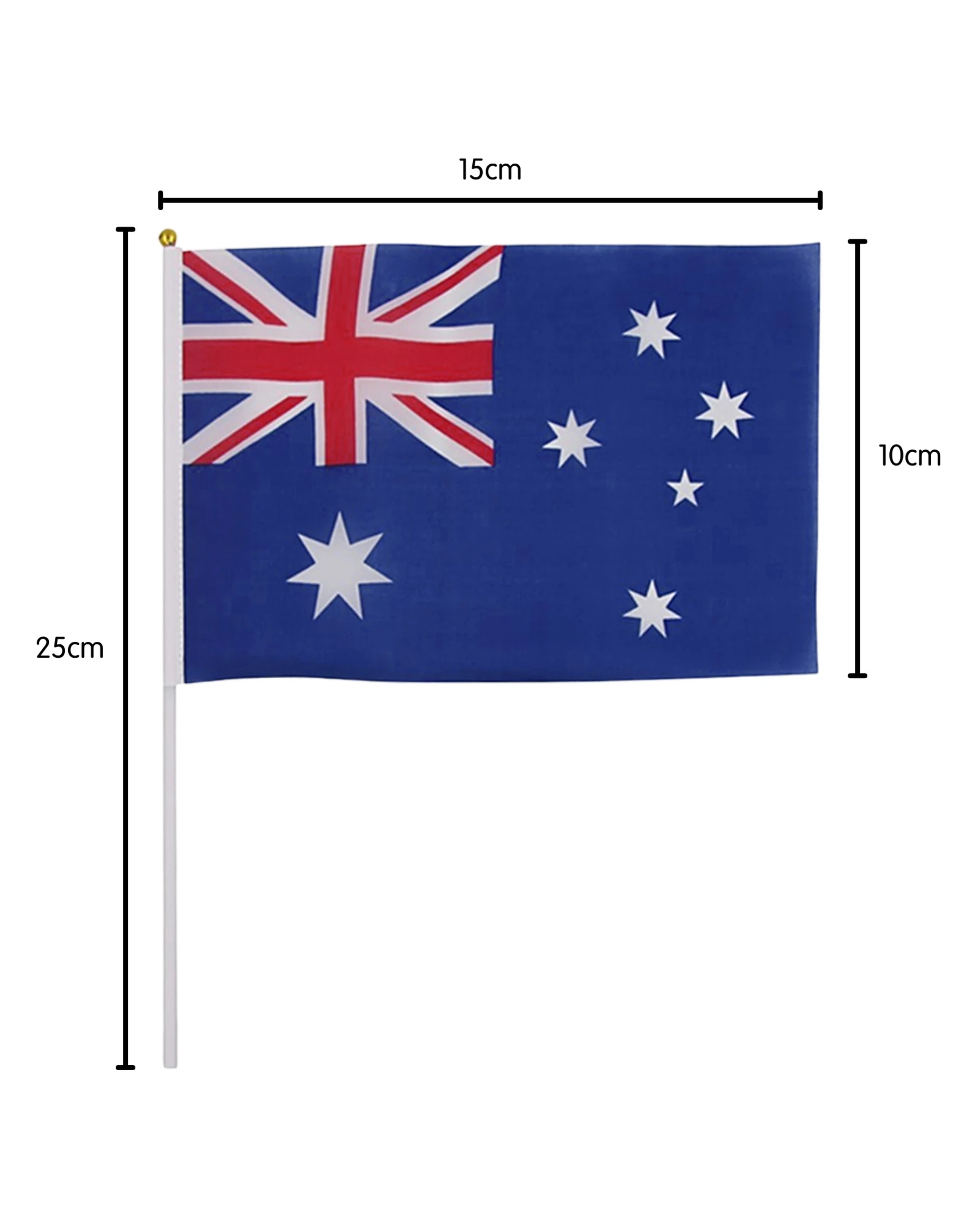 2 Party Planet Australian Flags 10cm x 15cm Pack of 10, 2 of 4