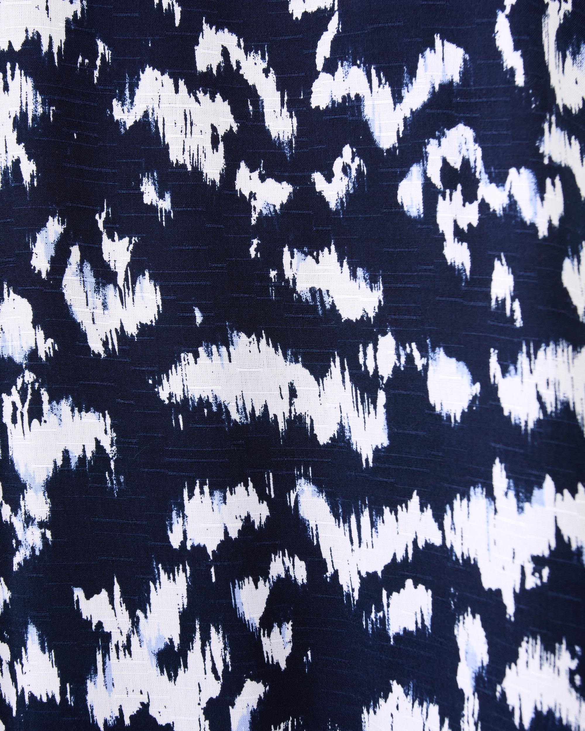 6 Curve Long Sleeve Gathered Blouse Abst Non, 6 of 7