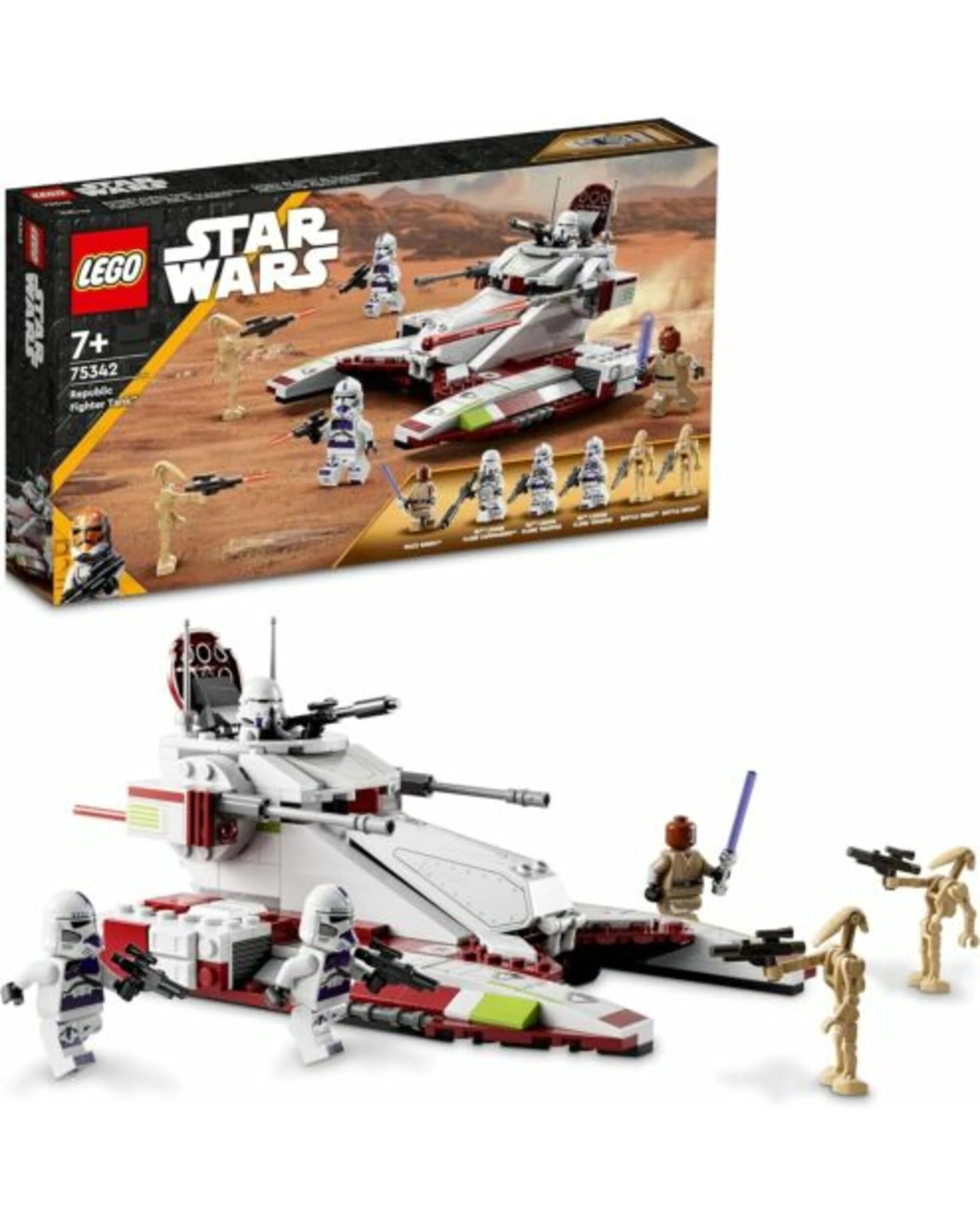 1 LEGO 75342 Star Wars Republic Fighter Tank Set Purple 187th Legion Clone, 1 of 1