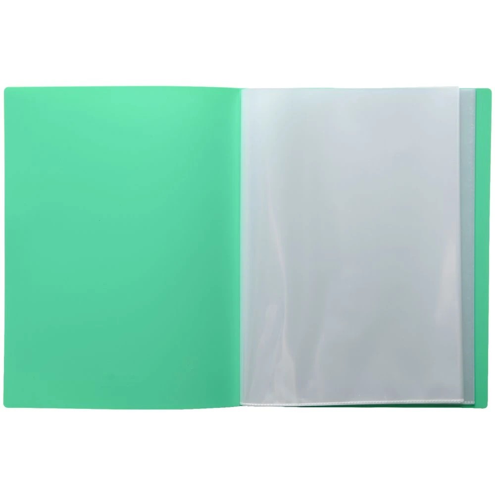 3 Aqua Drops Display Book A4 20 Pockets Vivid Green, 3 of 4