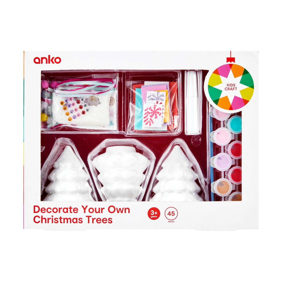 1 Decorate Your Own Christmas Trees Kit, 1 of 3