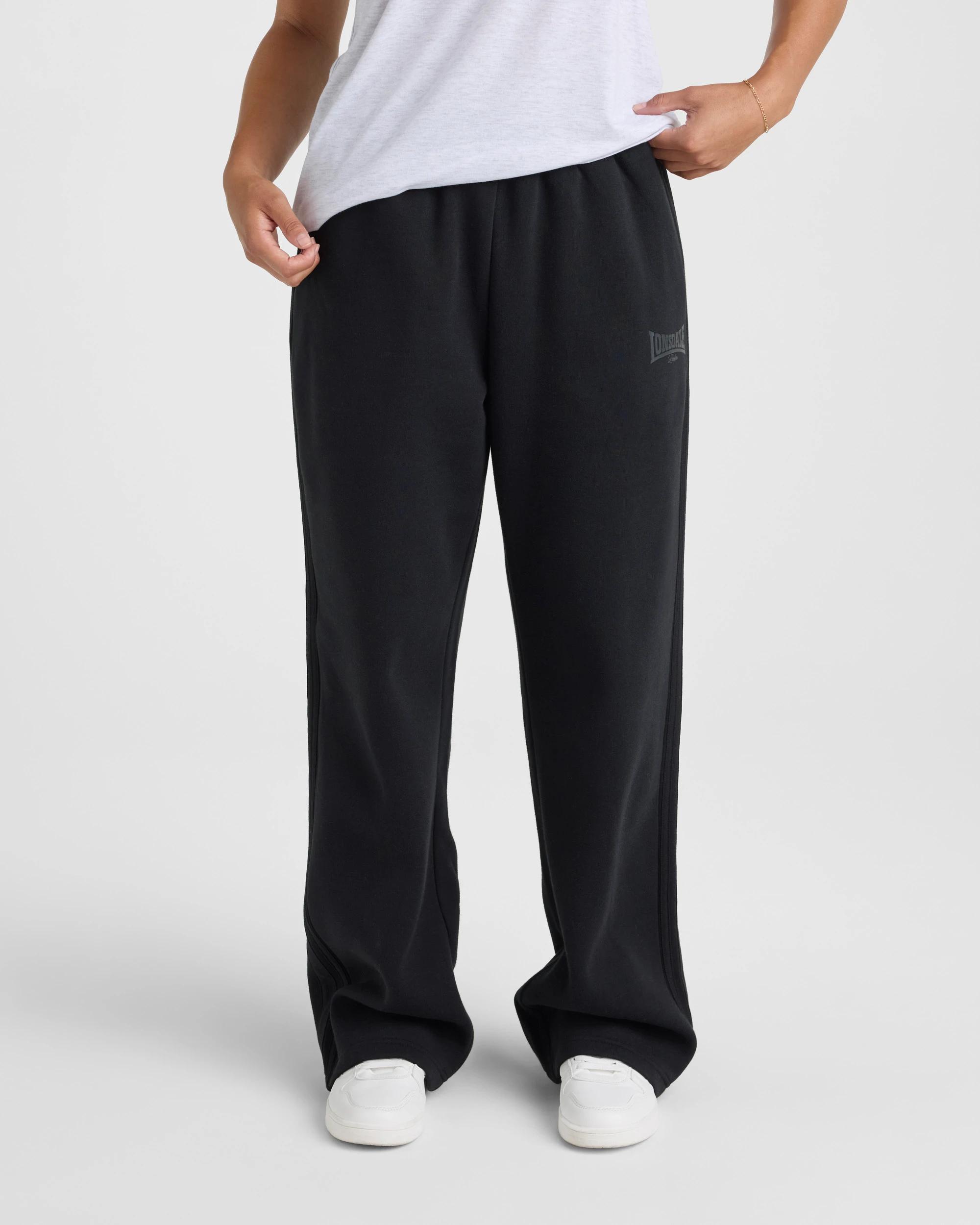 2 Lonsdale London Straight Leg Trackpants BLACK, 2 of 6