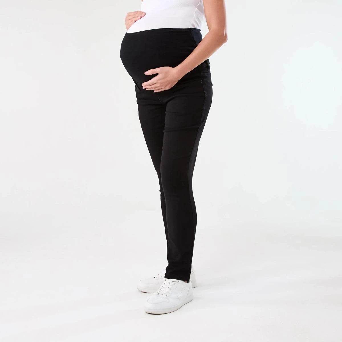 2 Maternity Stretch Skinny Jeans Black Wash, 2 of 5