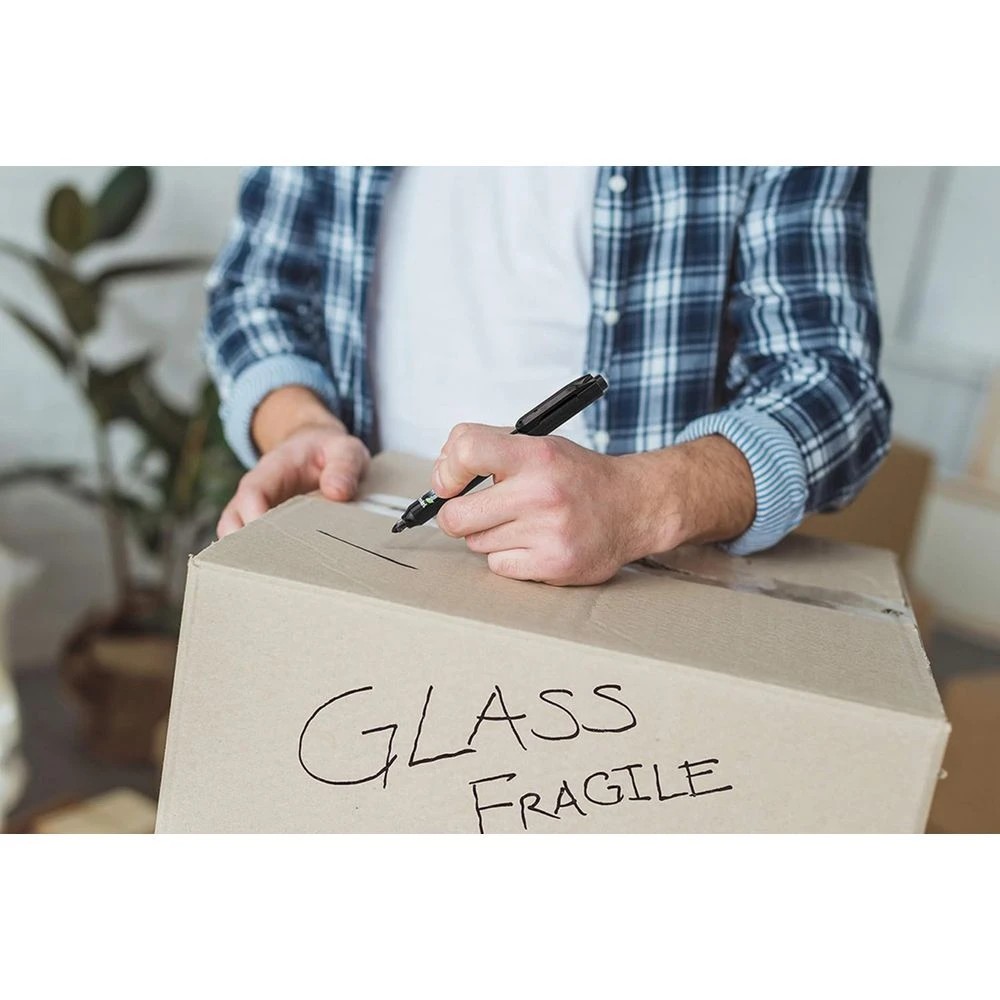 6 Pentel Retractable Permanent Marker Black 2 Pack, 6 of 7