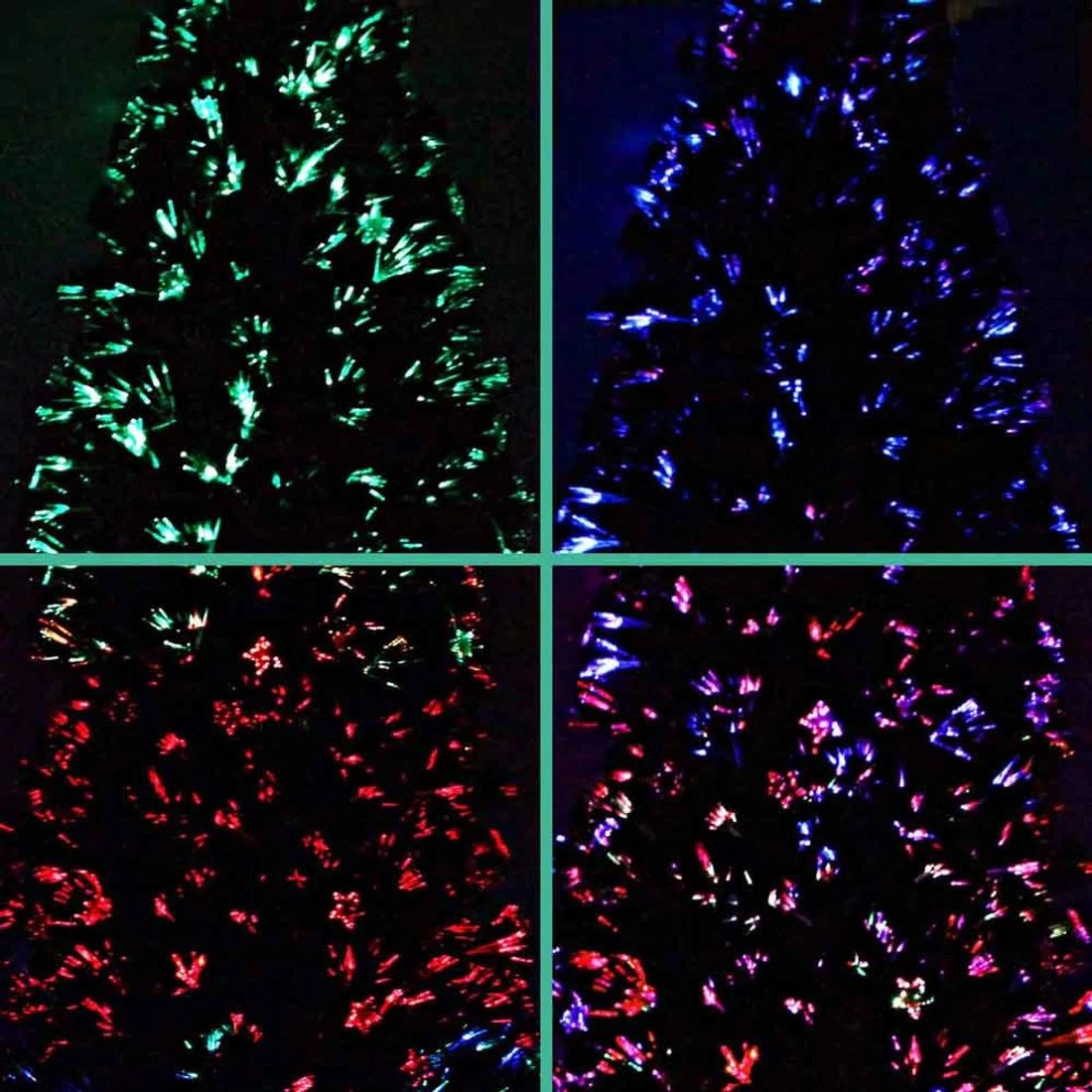 9 Jingle Jollys 1.8m Christmas Tree Optic Fibre LED Xmas tree - Green, 9 of 10