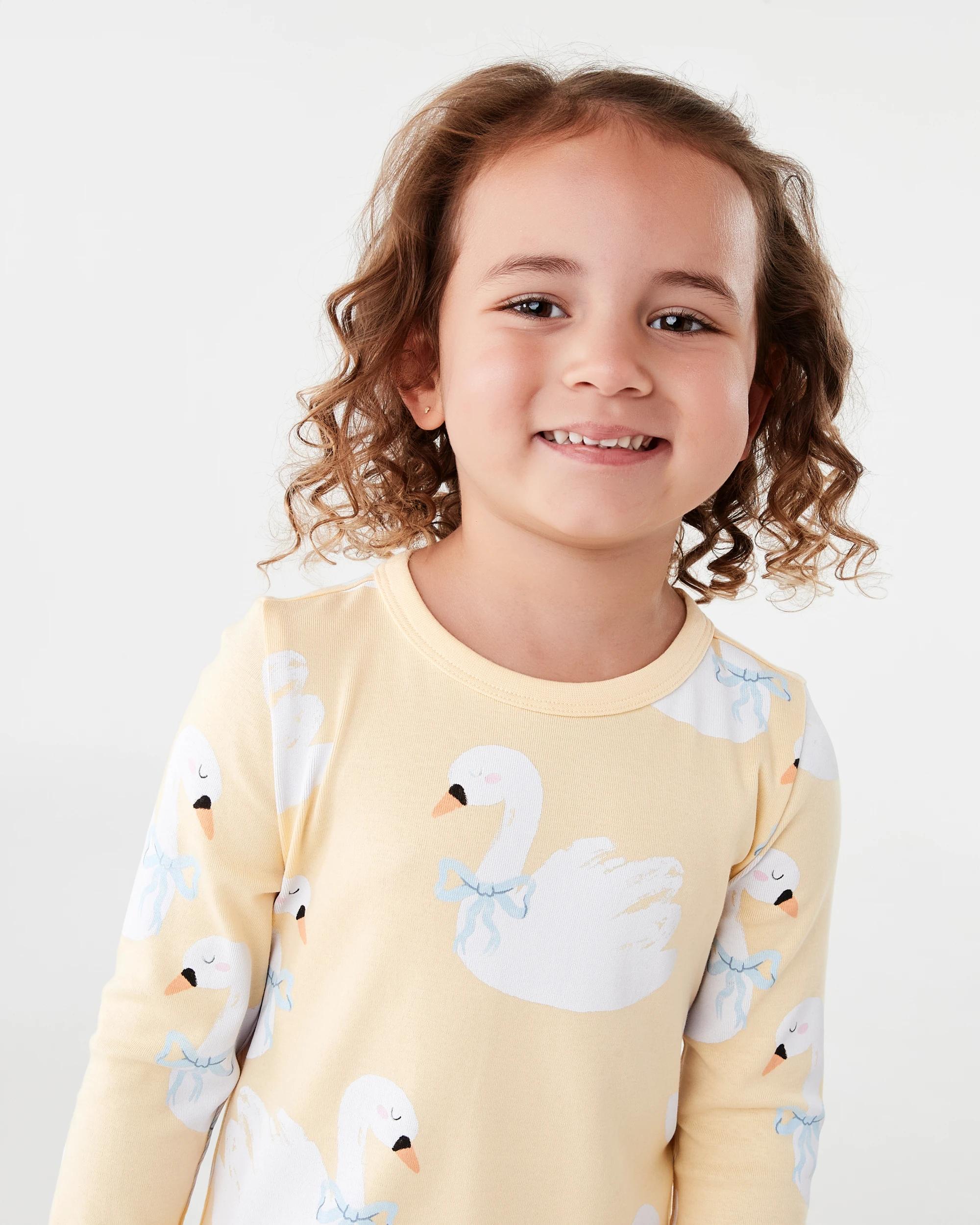 3 Ribbed Pyjama Set Ylw Swans, 3 of 7