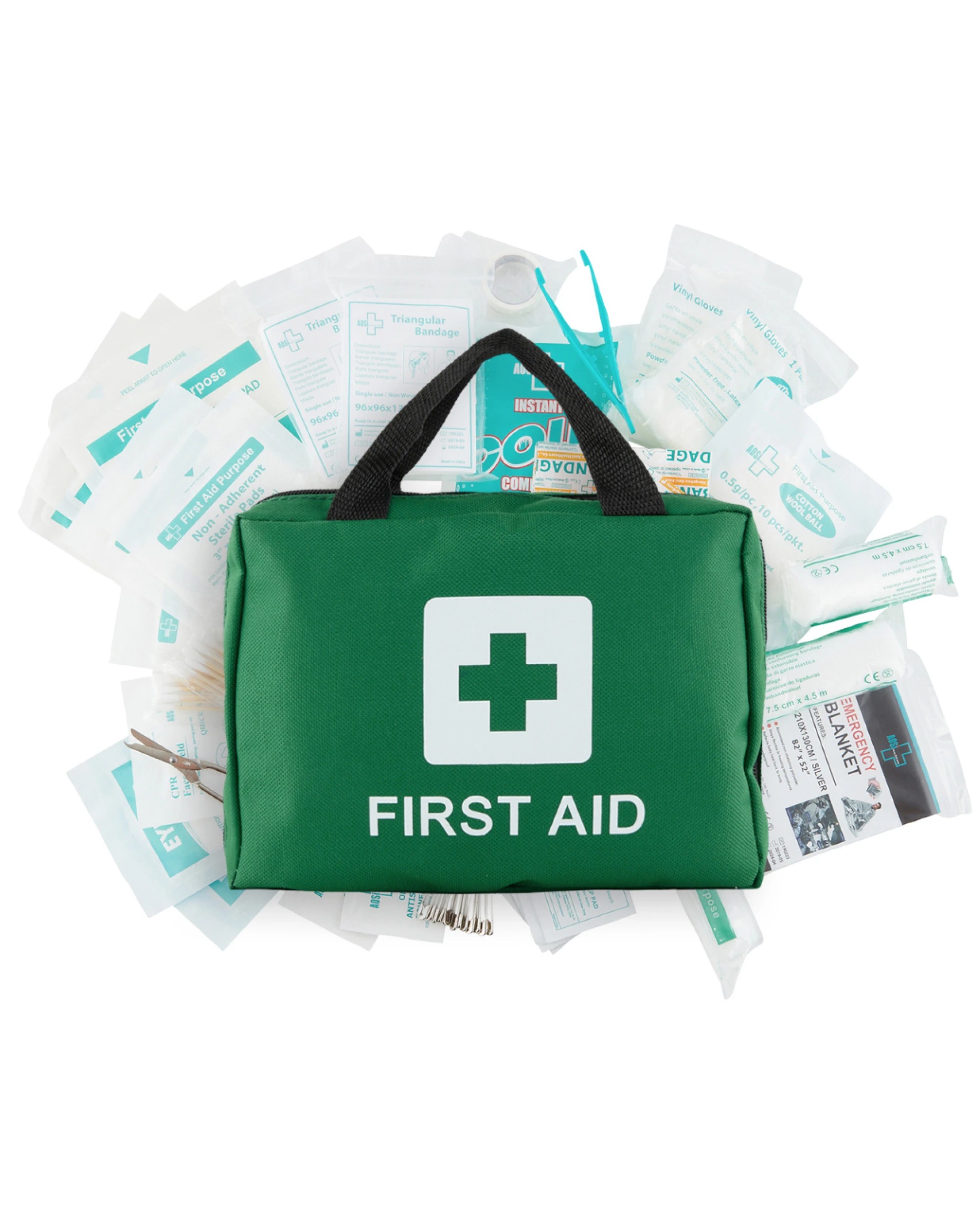 2 BR Home 210 Pcs Emergency First Aid Kit Medical Travel Set Workplace, 2 of 2