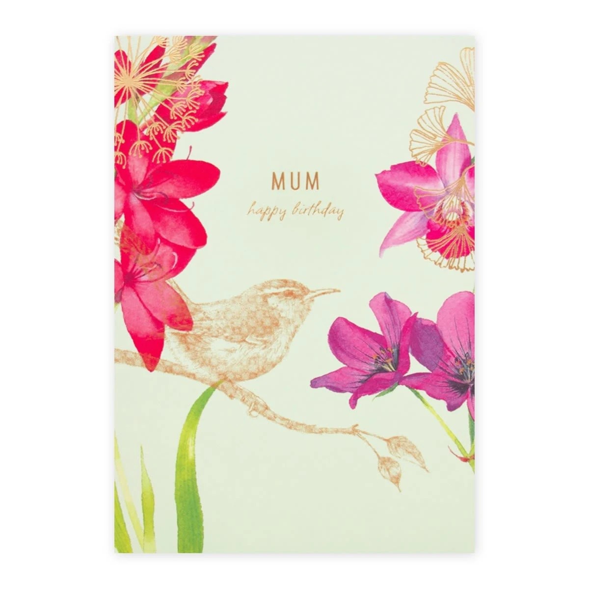 2 Connections from Hallmark Birthday Card for Mum - Bird and Flowers, 2 of 2