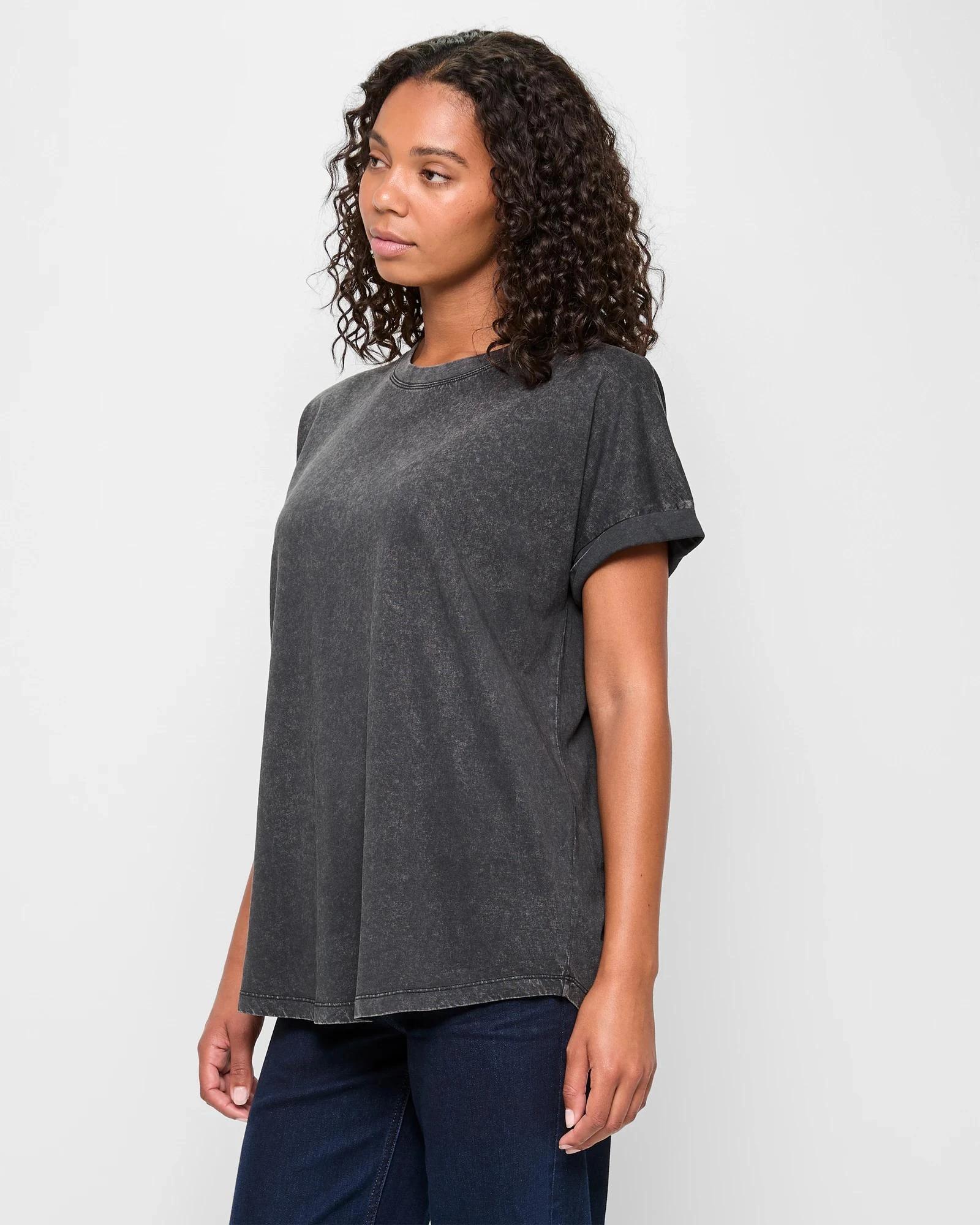 3 Target Australian Cotton Oversized Boxy T-Shirt ACID WASH, 3 of 5