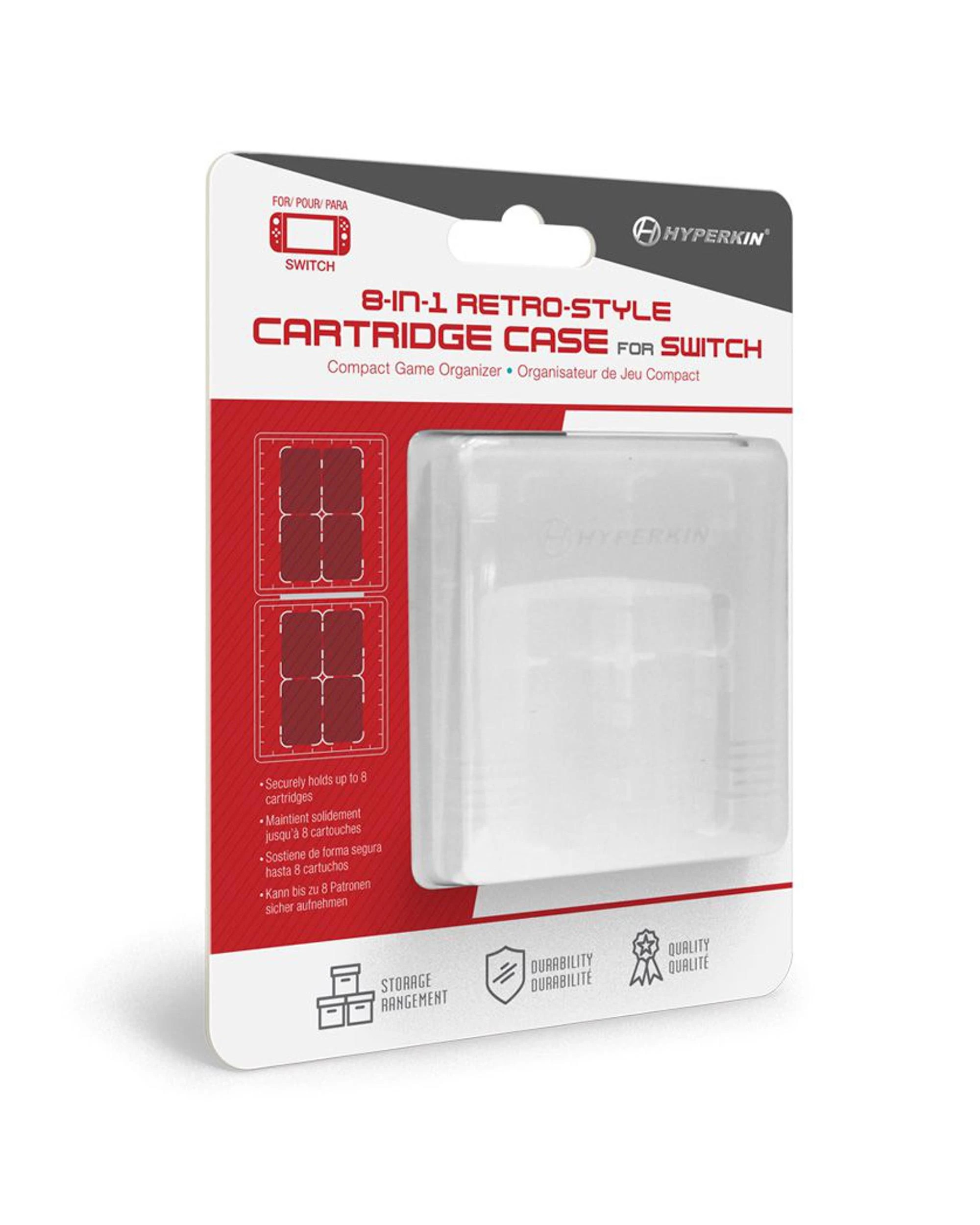 1 Hyperkin 8-in-1 Retro-Style Cartridge Case for Nintendo Switch - Clear, 1 of 2